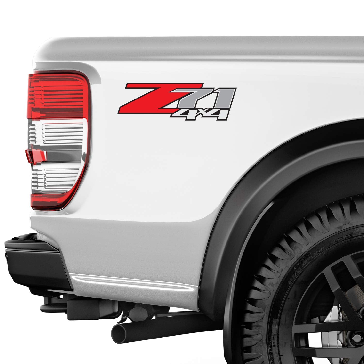 Z71 4X4 (Set Of 2 Decals) - F - 1500 2500 Hd Stickers (Z71 4X4 Original)