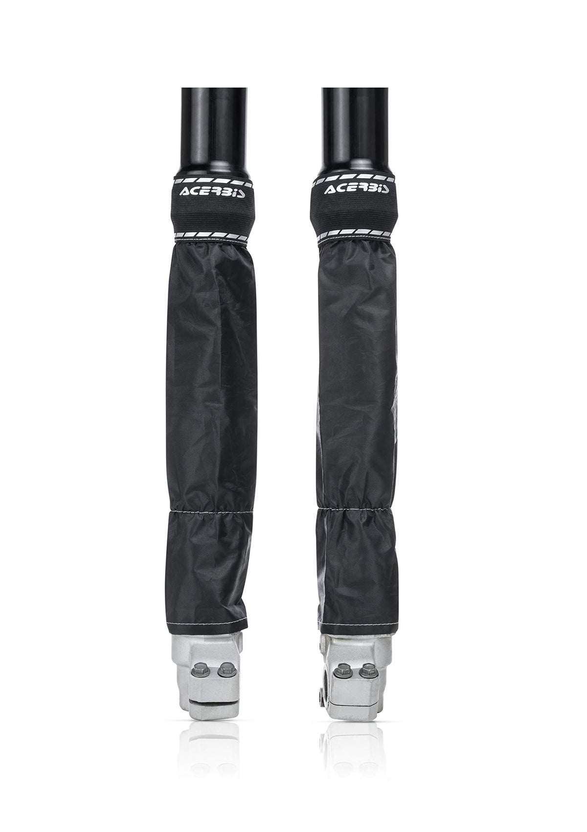 Acerbis 0024421.090 Z-Mud Fork Gaiter Black, Set Of 2
