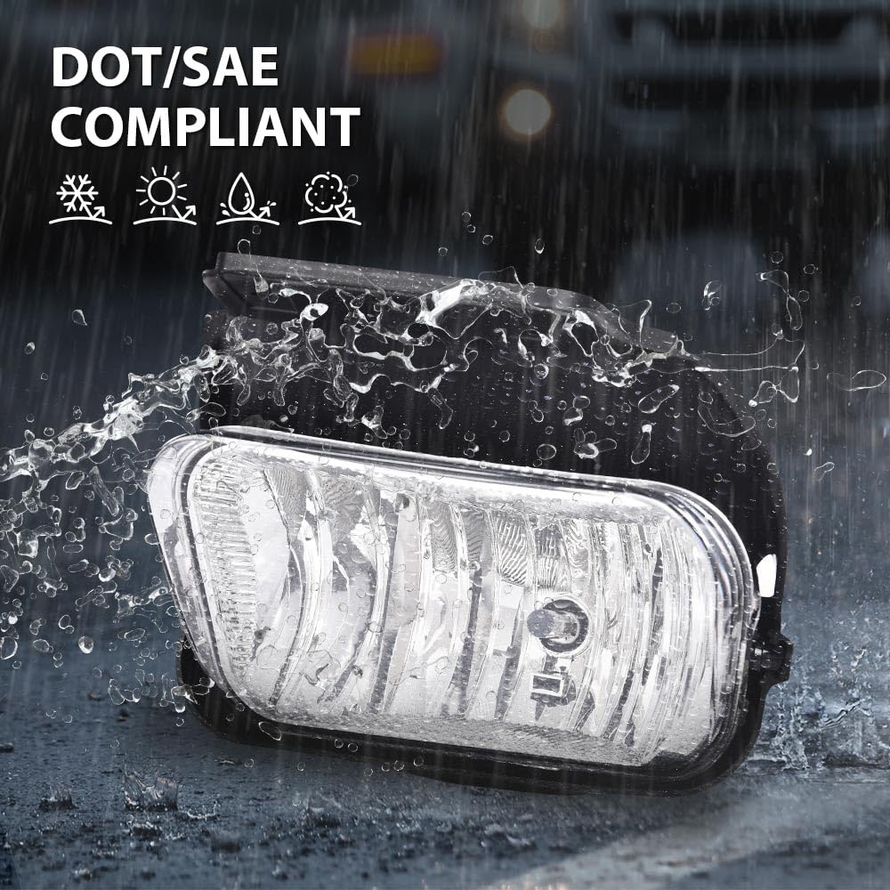 Pit66 Headlights & Fog Lights Set, Compatible With 03-06 Chevy Silverado 1500 2500 3500 Hd Models/03-06 Chevy Avalanche 1500 250