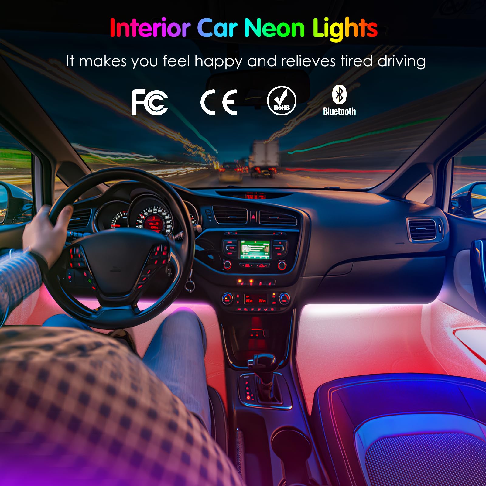 Interior Car Lights Keepsmile Car Accessories App Control With Remote Music Sync Color Change Rgb Under Dash Car Lighting With C