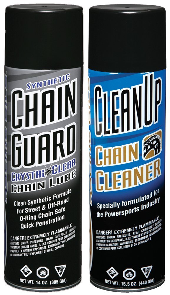 Maxima Racing Oils Ma-Bcc-Guard Synthetic Chain Guard Basic Care Aerosol Combo Kit, 29 Fl. Oz