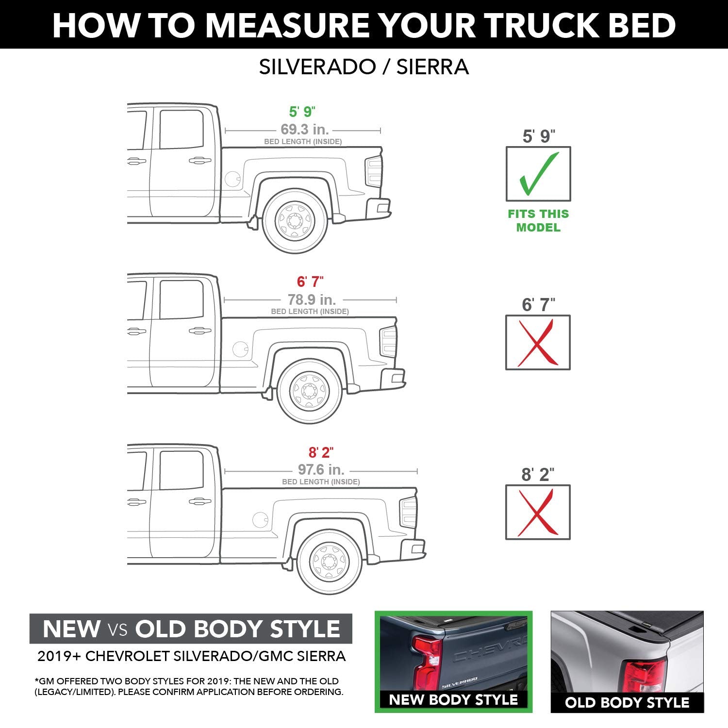 RealTruck TruXedo Lo Pro Soft Roll Up Truck Bed Tonneau Cover | 571801 | Fits 2014 - 2018, 2019 Limited/Legacy Chevy/GMC Silvera