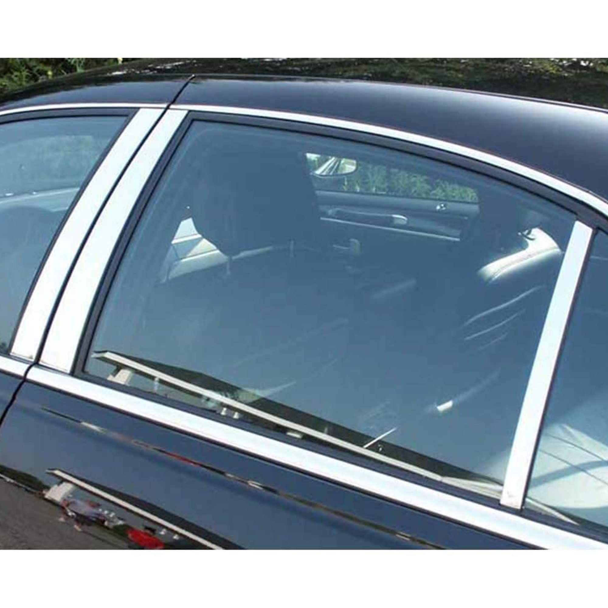 Qaa Is Compatible With 1998-2011 Lincoln Town Car 6 Piece Stainless Pillar Post Trim Pp38681