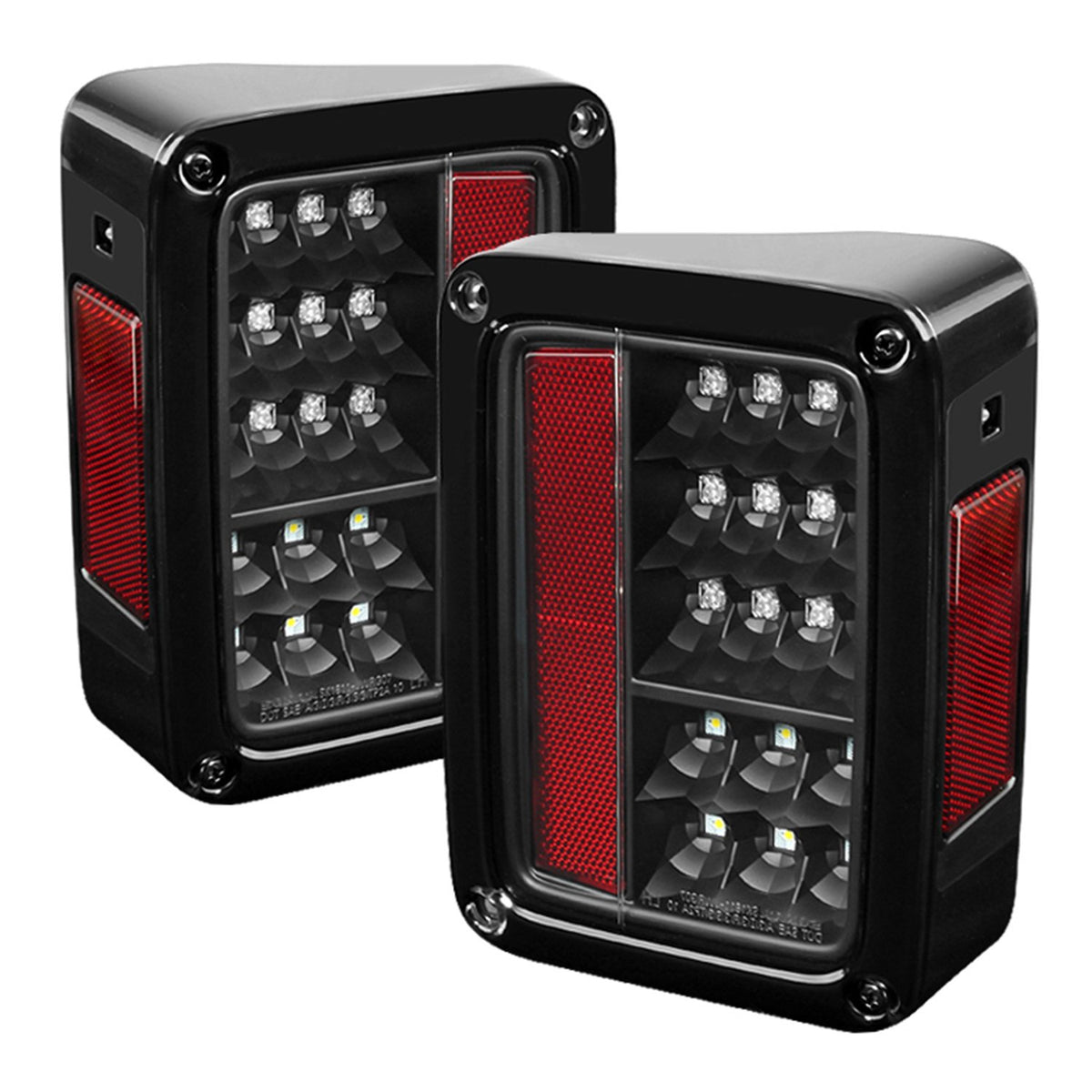 Spyder 5070395 Jeep Wrangler (Jk Jku) 07-18 Led Tail Lights - Black