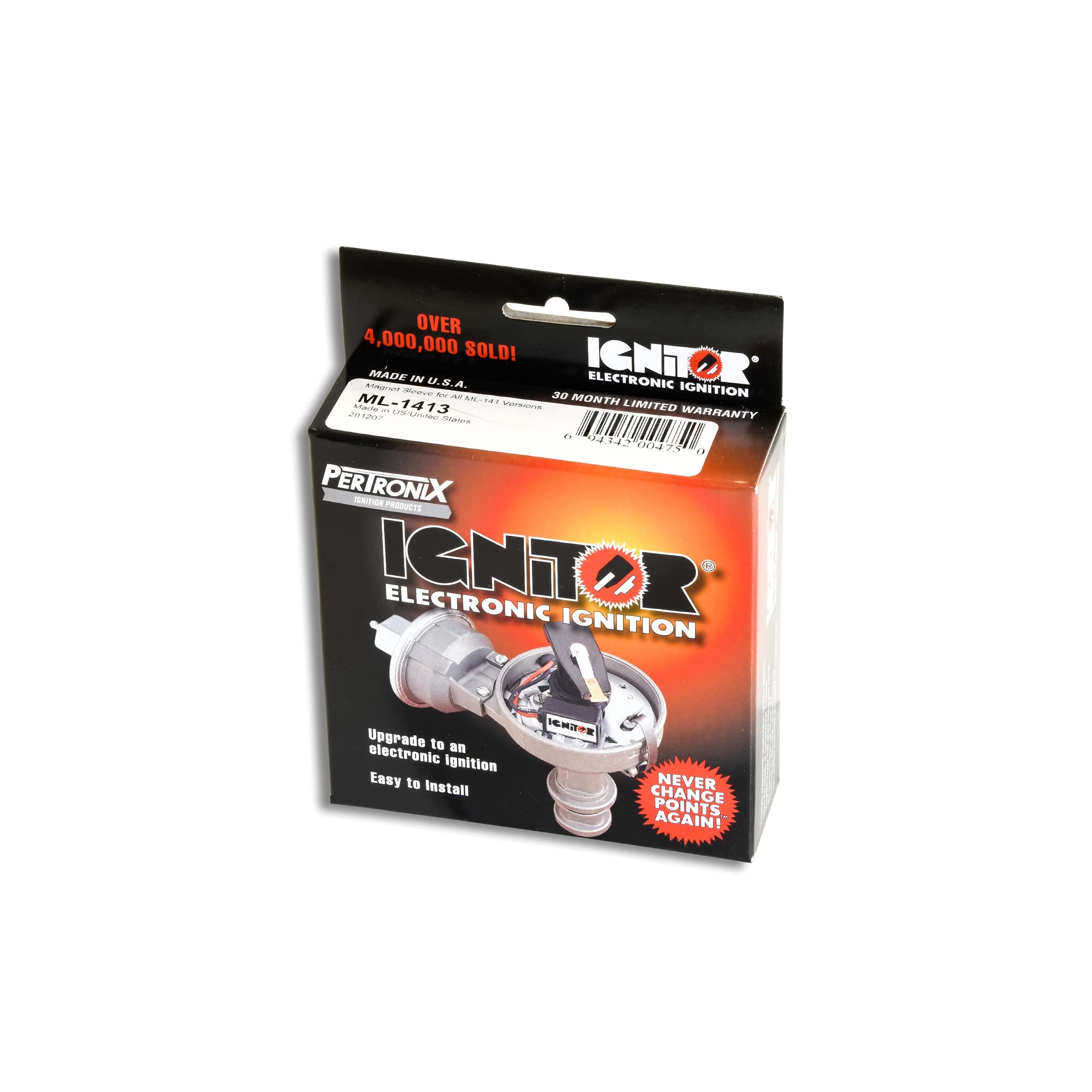 Pertronix 1741 Ignitor Electronic Ignition Conversion Kit, Compatible With Hitachi Ig 4 Cylinder