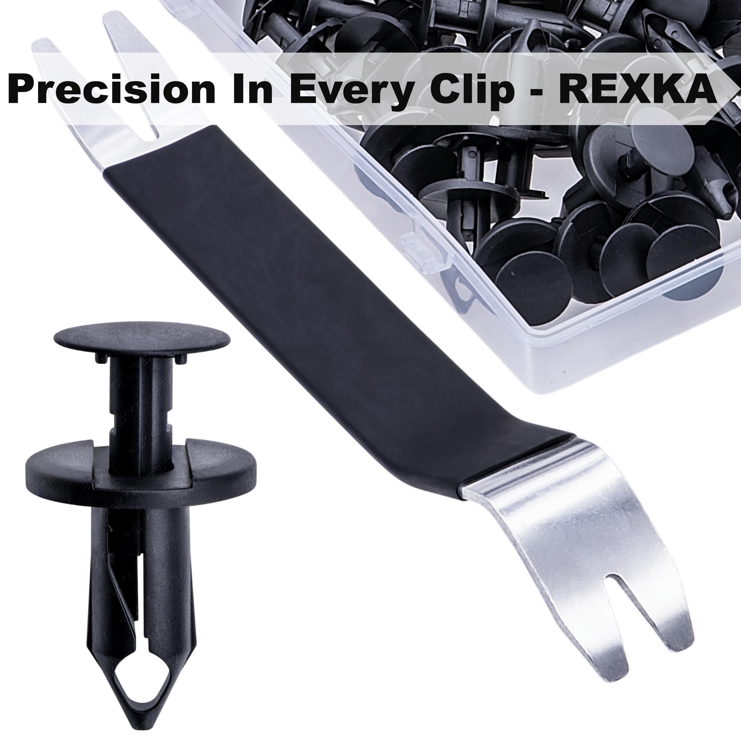 Rexka 31Pcs Grille Push Pin Retainer Clips Fasteners Rivet 6503598 Compatible With 2007-2020 Jeep Wrangler & 05-10 Grand Cheroke