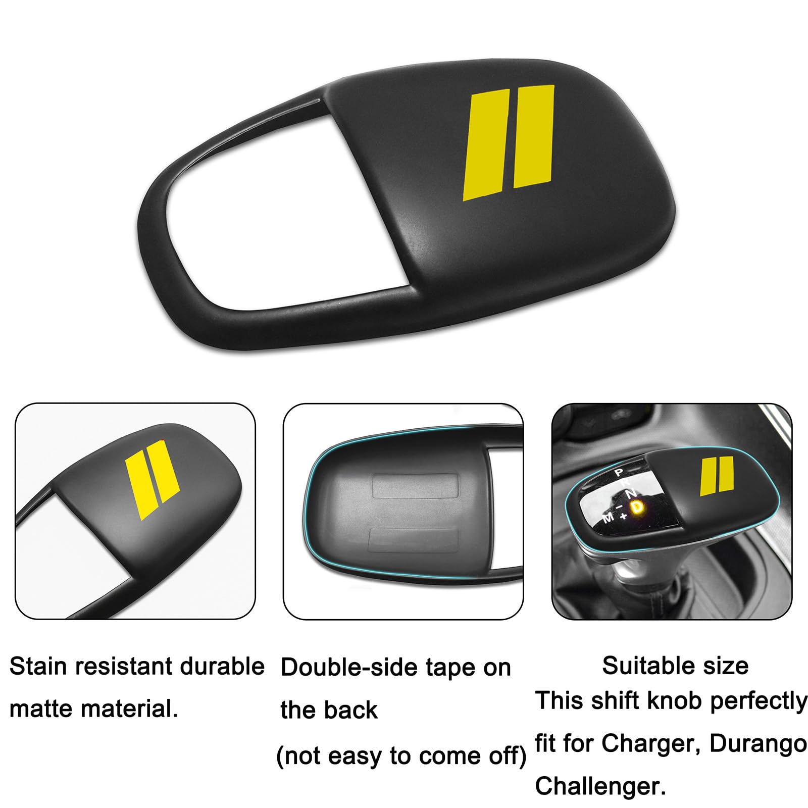 Senshine Gear Shift Knob Head Cover Trim For Dodge Charger Challenger Accessories Durango Abs Interior Shell Insert Decoration P