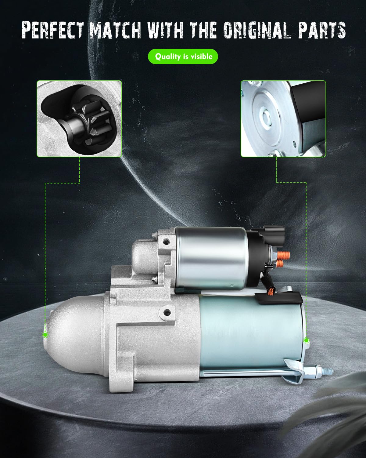 Scitoo Starters New Compatible For Hyundai Azera Santa Fe 3.3L Sonata 3.3L Azera Entourage Veracruz For Kia Amanti 3.8L 2007-2008 Sedona 3.8L 2006-2007 6949N Sdr0307