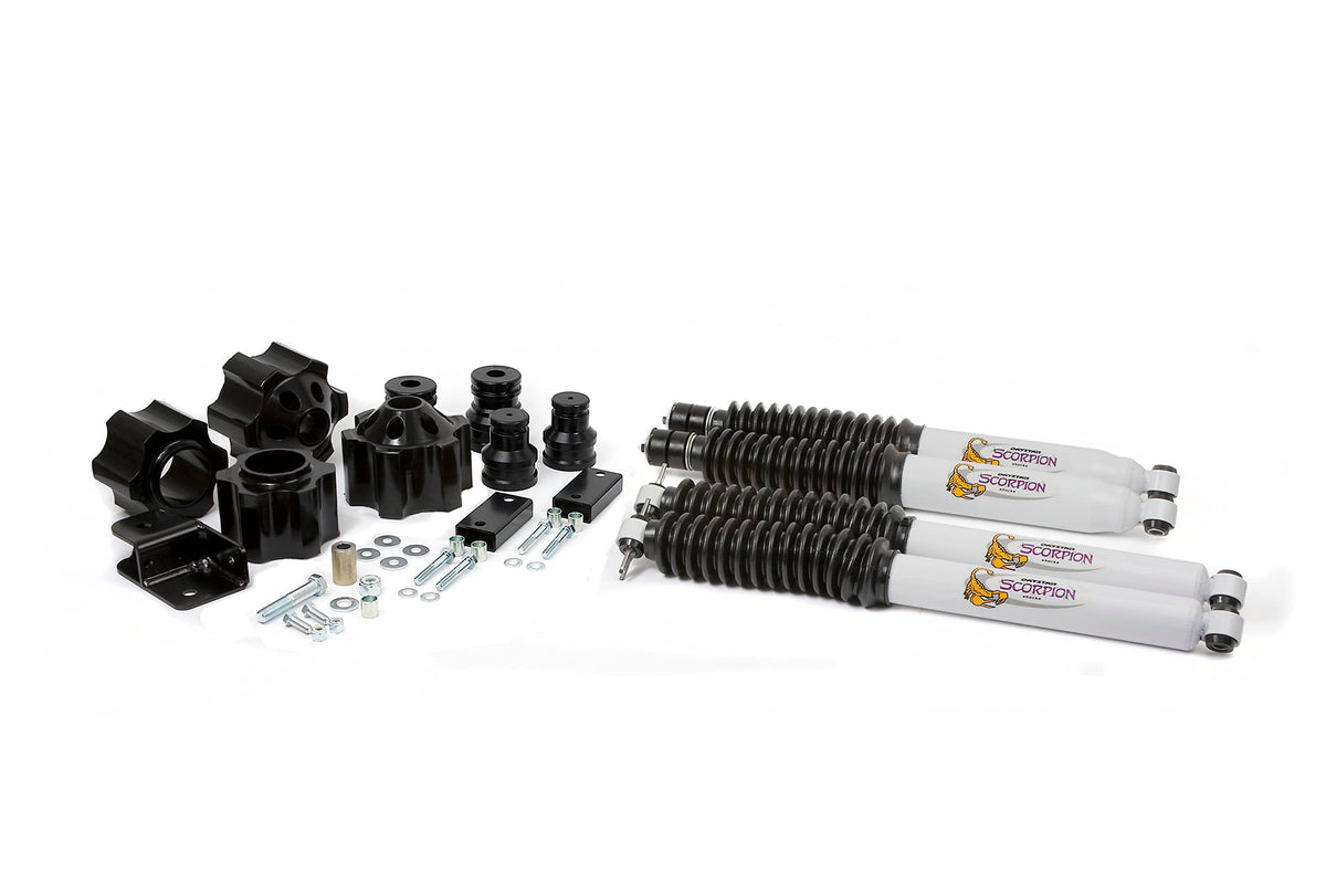 Daystar, Jeep JK Wrangler 3 Lift Kit with bump stop extensions, track bar bracket, and front and rear shocks, fits 2007 to 201