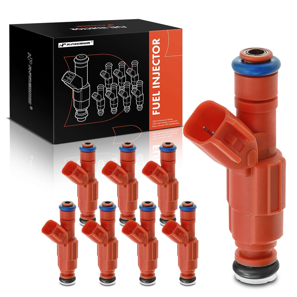 A-Premium Fuel Injectors Compatible with Lincoln Town Car & Ford Crown Victoria & Mercury Grand Marquis 2003-2004, V8 4.6L, Set 