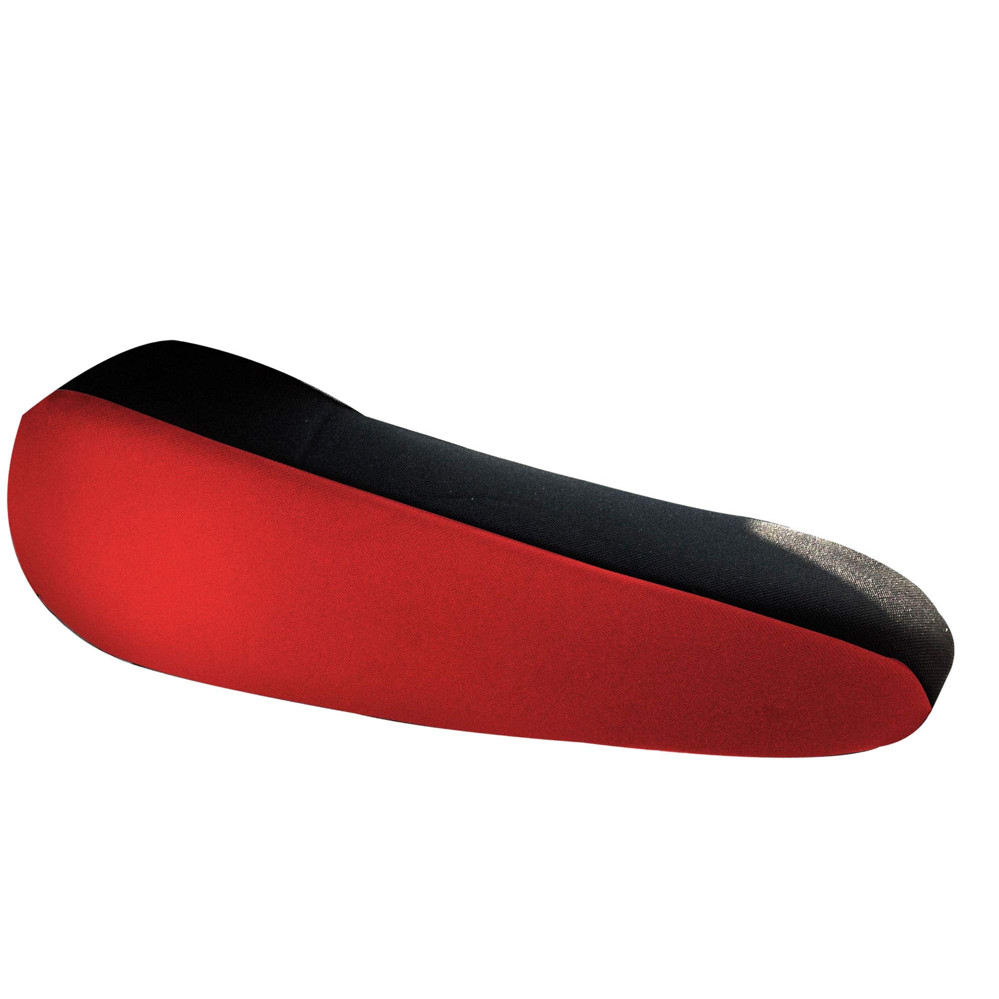 FH Group Flat Cloth Fabric Red Armrest Cover Semi-Universal Fit, One Pair Red