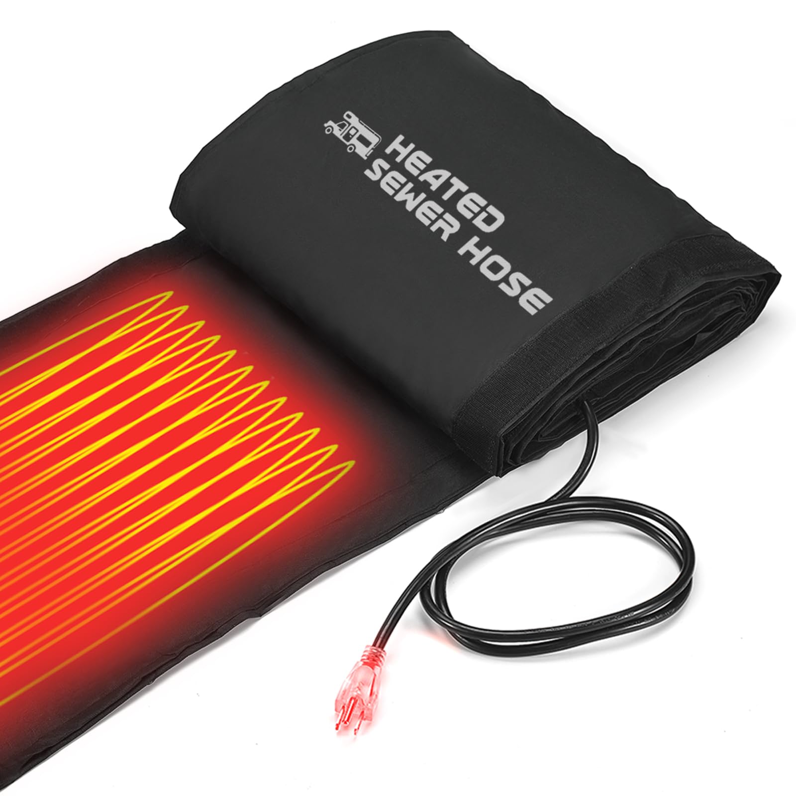 Rehoseup15Ft Electrical Heated Sleeve Of Rv Sewer Hose, Not Including Black Rv Sewer Hose, Heated Sleeve For Sewer Hose For Rv/C