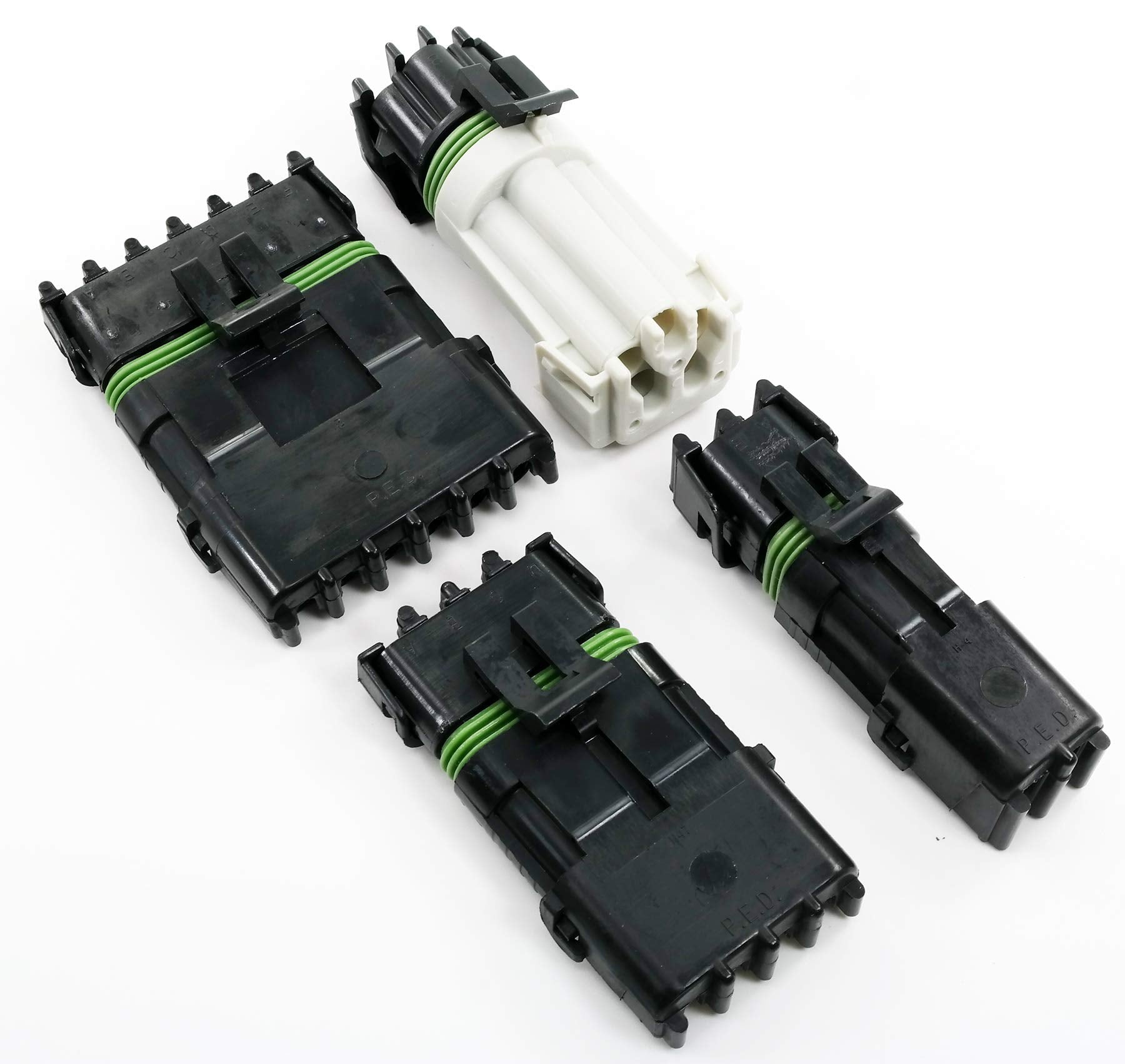 357Pcs 4,5,6 Pin Weatherpack, 20 Amp, 10-20 Awg Kit, +Remove Tool