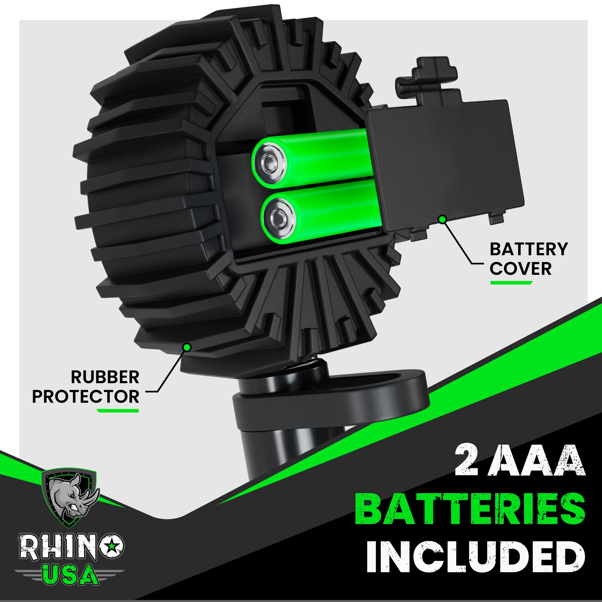 Rhino USA Digital Tire Inflator with Pressure Gauge (0-200 PSI) - ANSI B40.7 Accurate, Large 2'' Easy Read Glow Dial, Premium Br