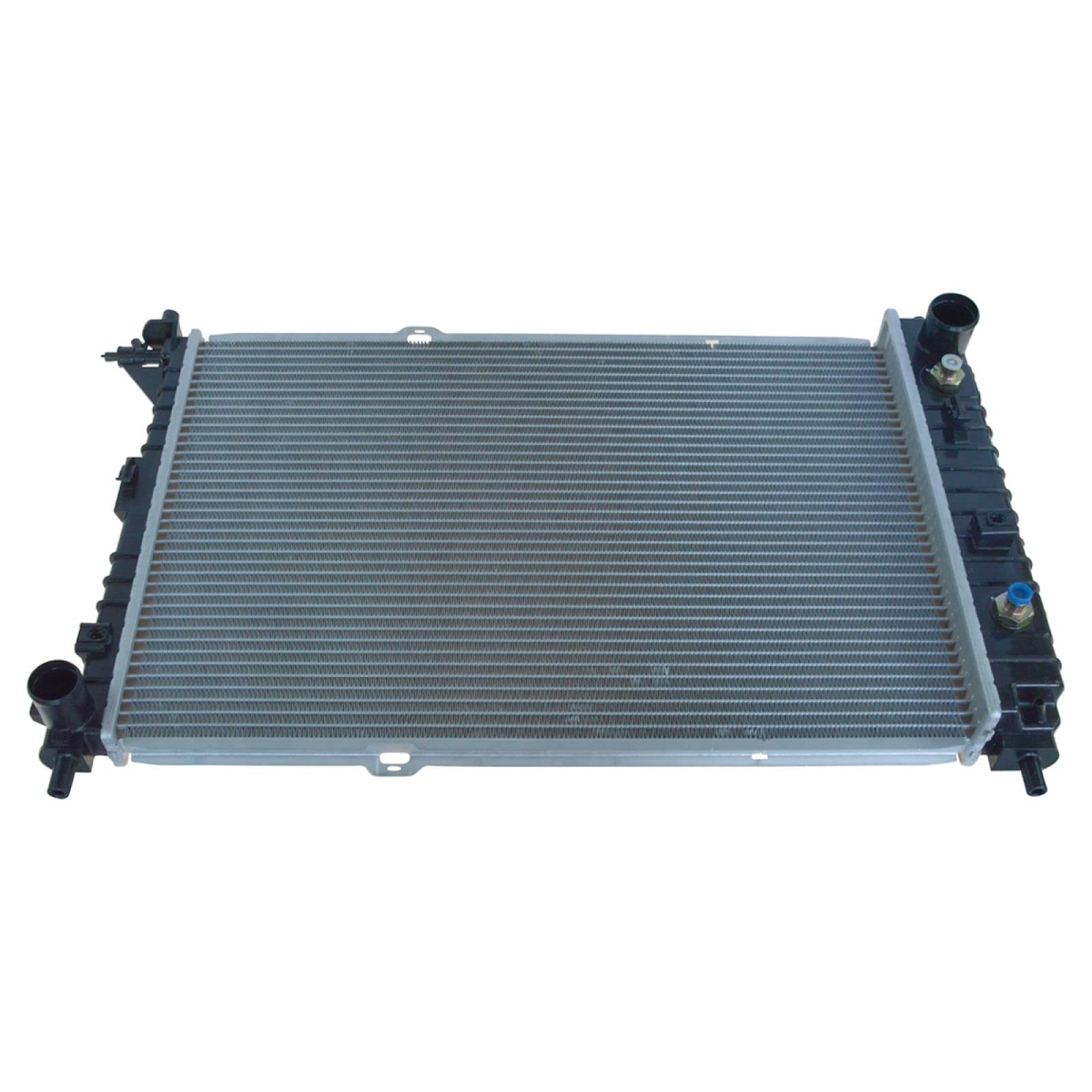 Trq Radiator Assembly Aluminum Core Compatible With 97-04 Ford Mustang Cu2139 Cu2604 Fo3010263