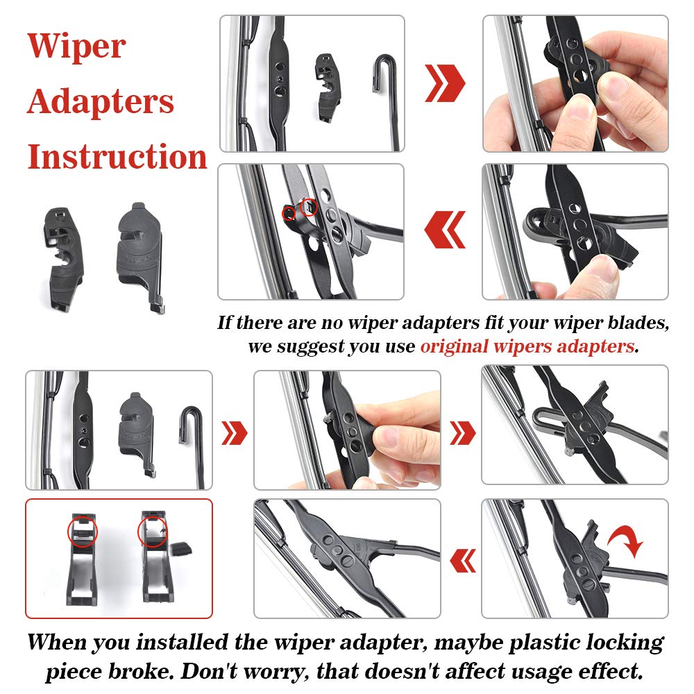 Replacement For 2002-2008 Toyota Corolla Windshield Wiper Blade - 24''+18'' Front Window Wiper Blades, Otuayauto Factory Afterma