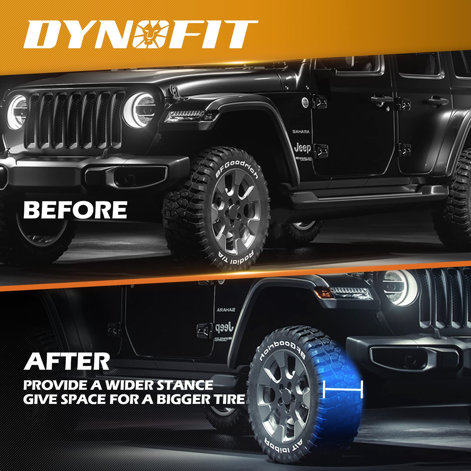 Dynofit 2'' Wheel Spacers For 2007-2018 Wrangler Jk/Jku, 5X5(5X127) Hubcentric 71.5Mm Thread 1/2''-20 For 1999-2010 Grand Cherok