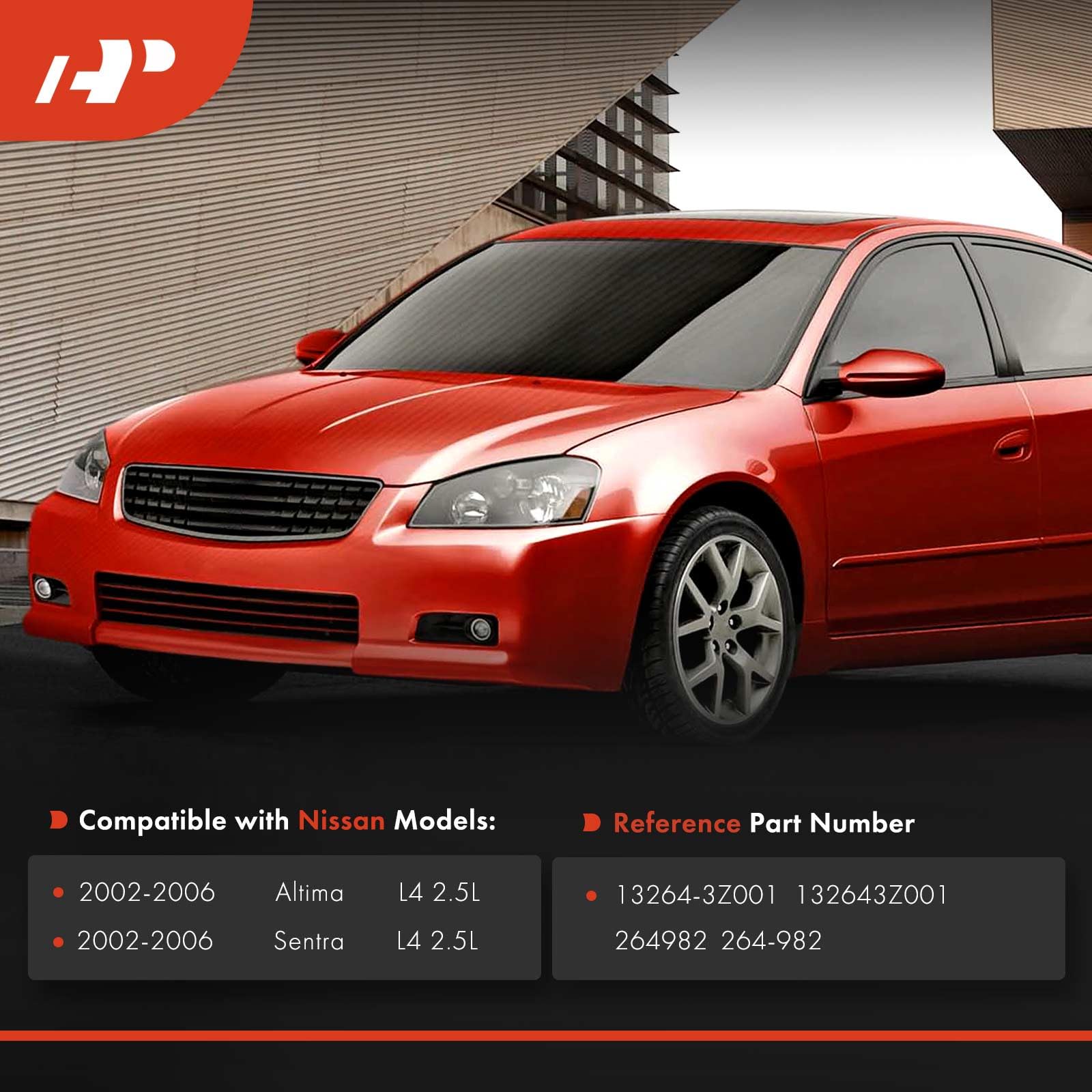 A-Premium Engine Valve Cover Kit, With Oil Filler Cap & Bolts & Gasket, Compatible With Nissan Altima 2002-2006, Sentra 2002-200