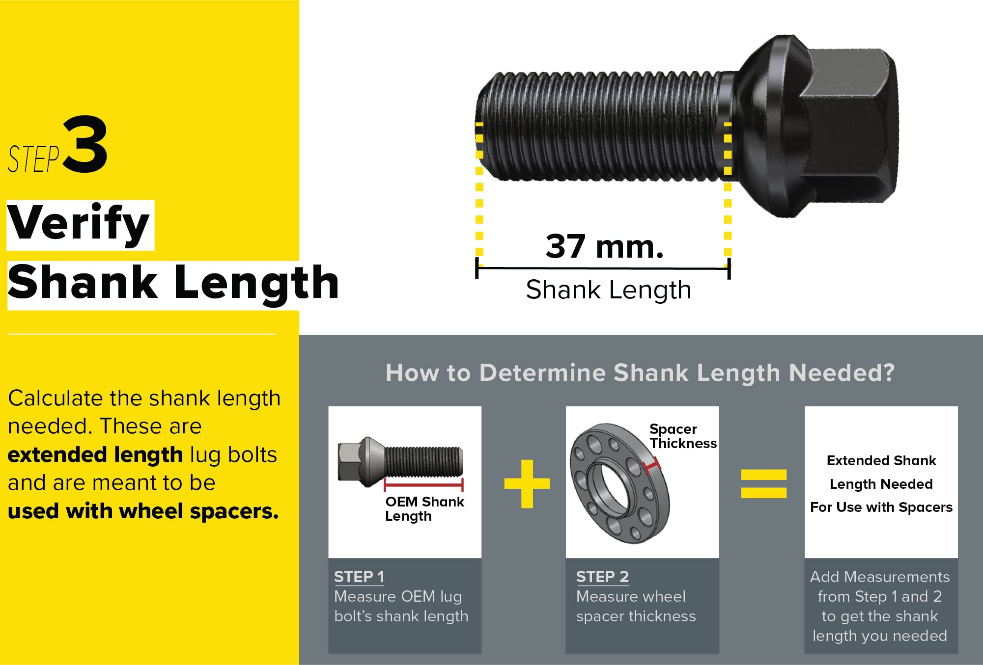 10Pcs Extended Black Lug Bolts 14X1.5 (37Mm Shank Length - Not Oe Length, Ball Radius Seat) Compatible With Audi Tt A3 A4 S4 A5 S5 A6 S6 A7 A8 B5 B6 B7 B8 Vw Volkswagen Jetta Golf Gti Passat Beetle