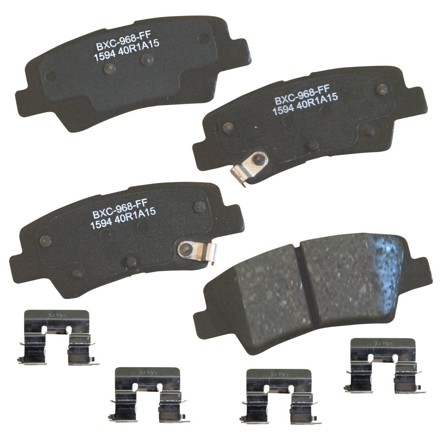 Bendix Premium Sbc1594 Ceramic Rear Brake Pads For Select Models Hyundai Elantra Gt, Sonata, Veloster, Kia Cadenza, Forte, Forte