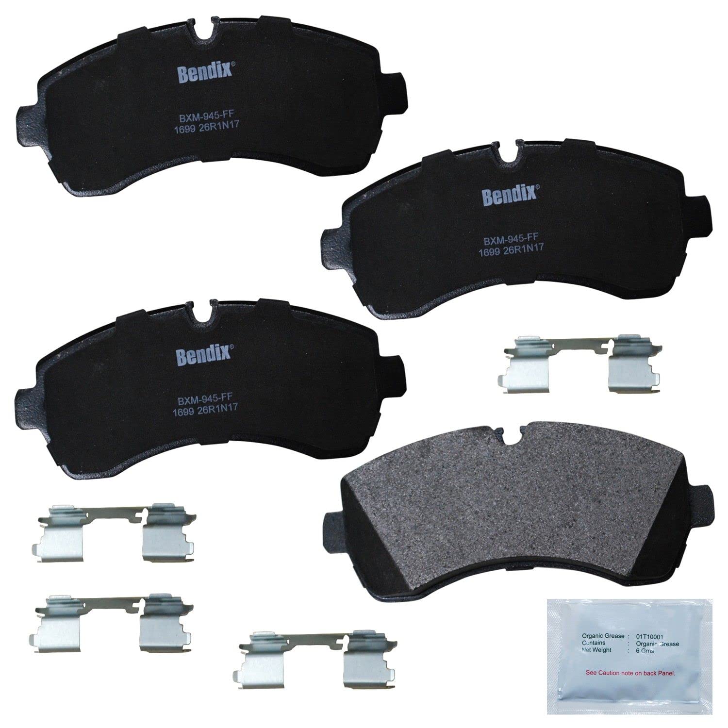 Bendix Priority1 Cfm1699 Semi-Metallic Brake Pads For Select Models Dodge Sprinter 3500 Sprinter 2500 3500 Sprinter 1500 2500 35