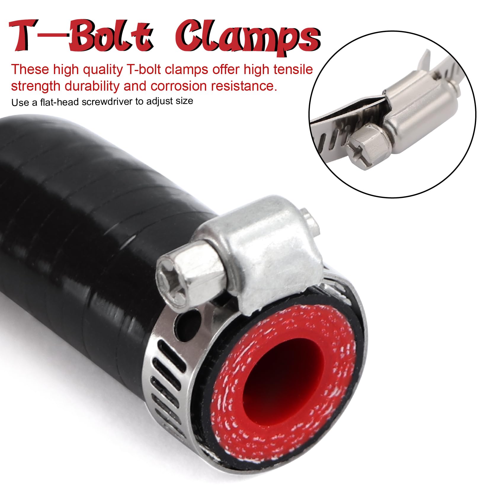 2Pcs High Temperature 4-Ply Reinforced Silicone Hose Cap ID 3/8 Inch(9.5mm) Hose End Plug for Turbo Bypass Valve/Throttle Body W