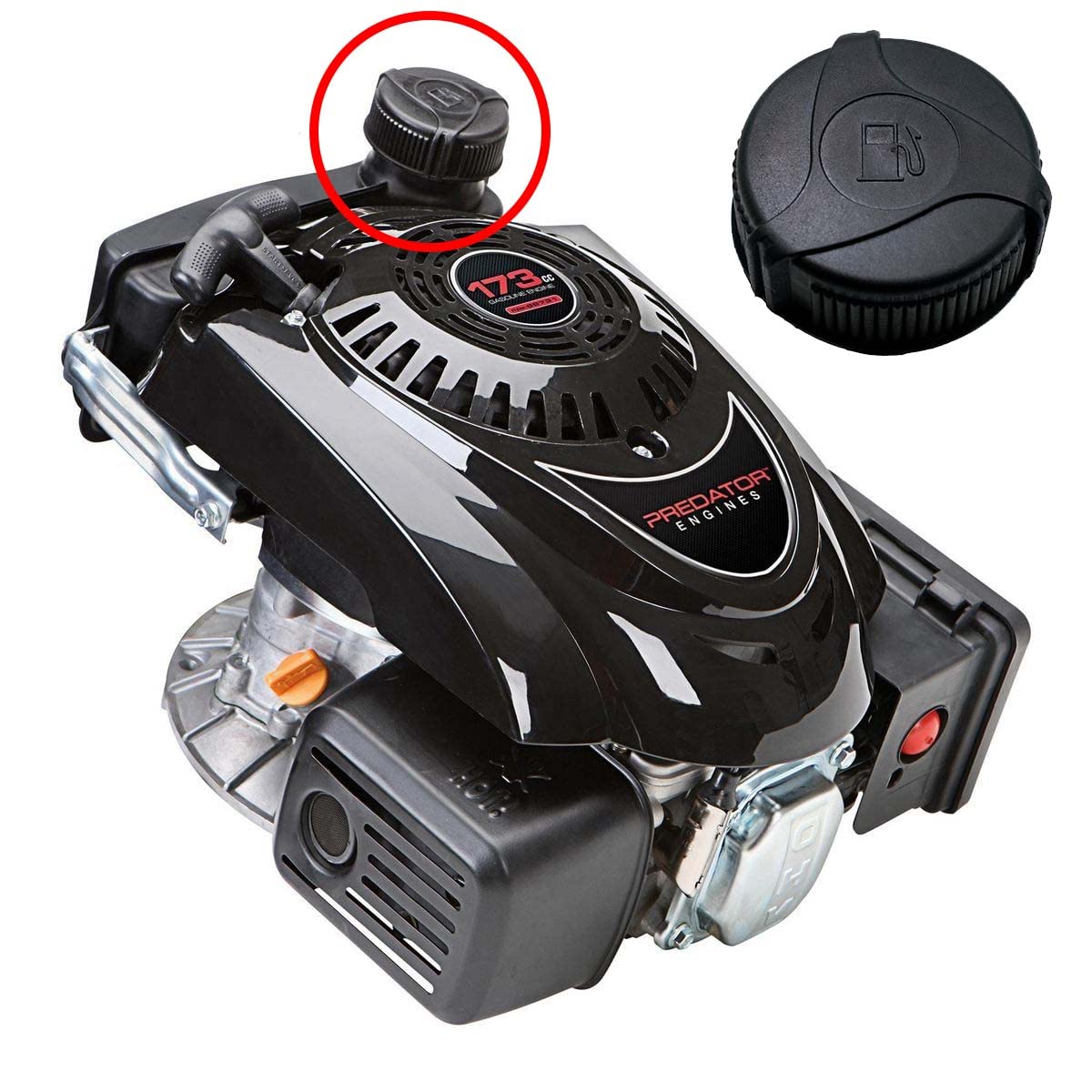 Jmchstore Coleman Go Kart Gas Cap For Ck100 Ck100-S 98Cc Go Kart Fuel Tank Lid