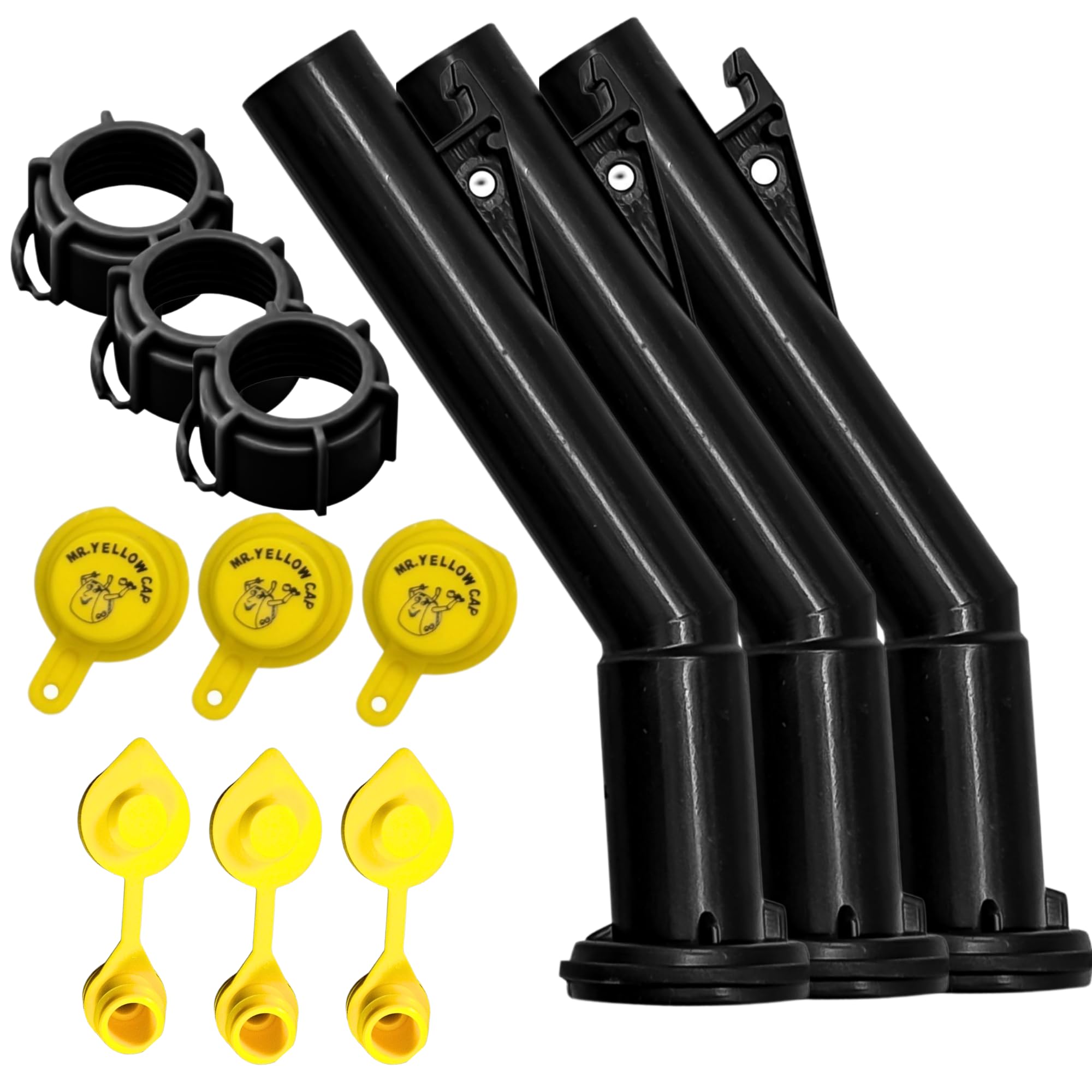 3 - Fuel Gas Can Jug Spouts, Rings, Vents & Caps for Blitz Wedco Scepter Essence Midwest Eagle