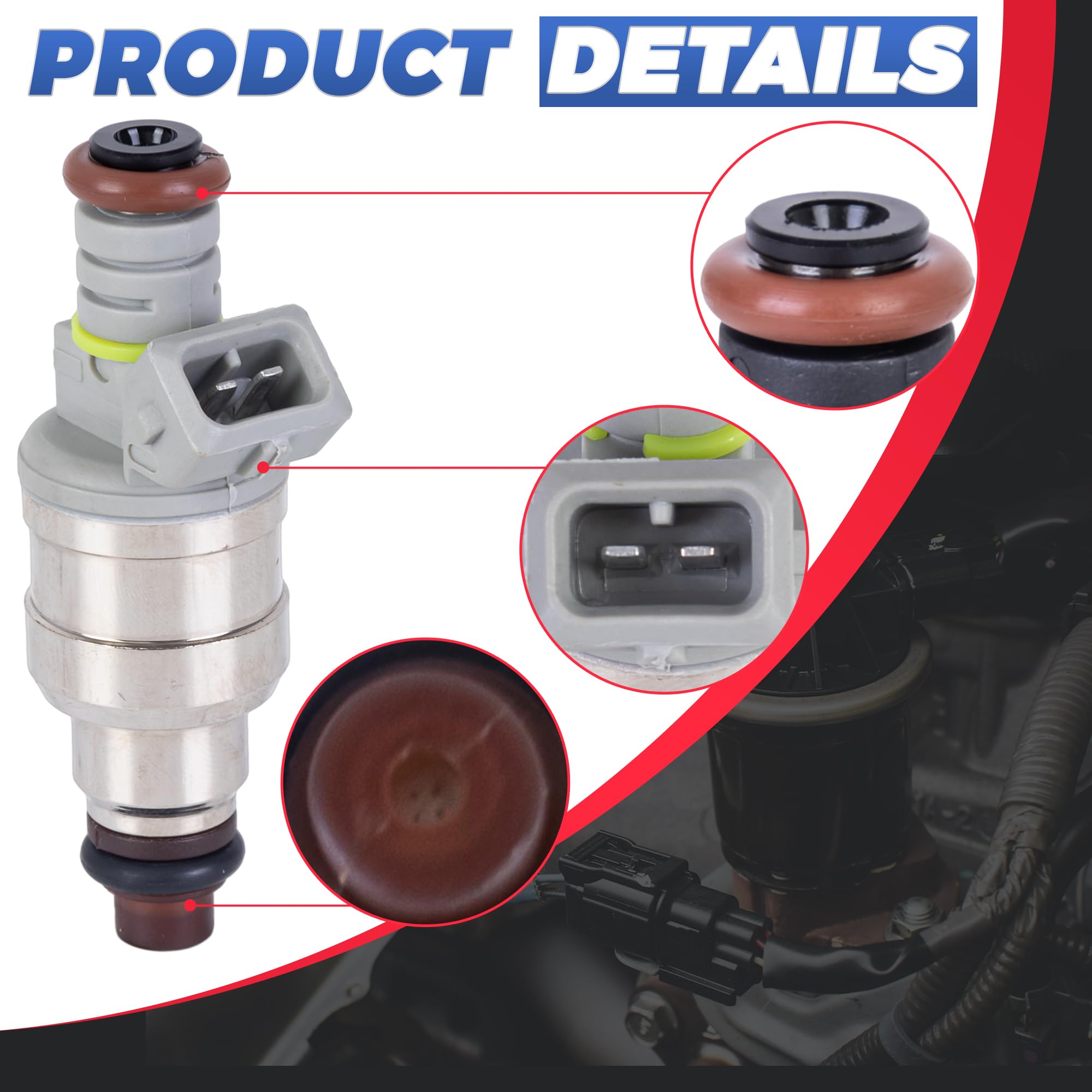 EVERESTWAY Fuel Injector Replaces F1ZZ9F593B 822-11112 Compatible with 1993 1994 1995 1996 Ford F150 F250 F350 E150 E250 E350 4.