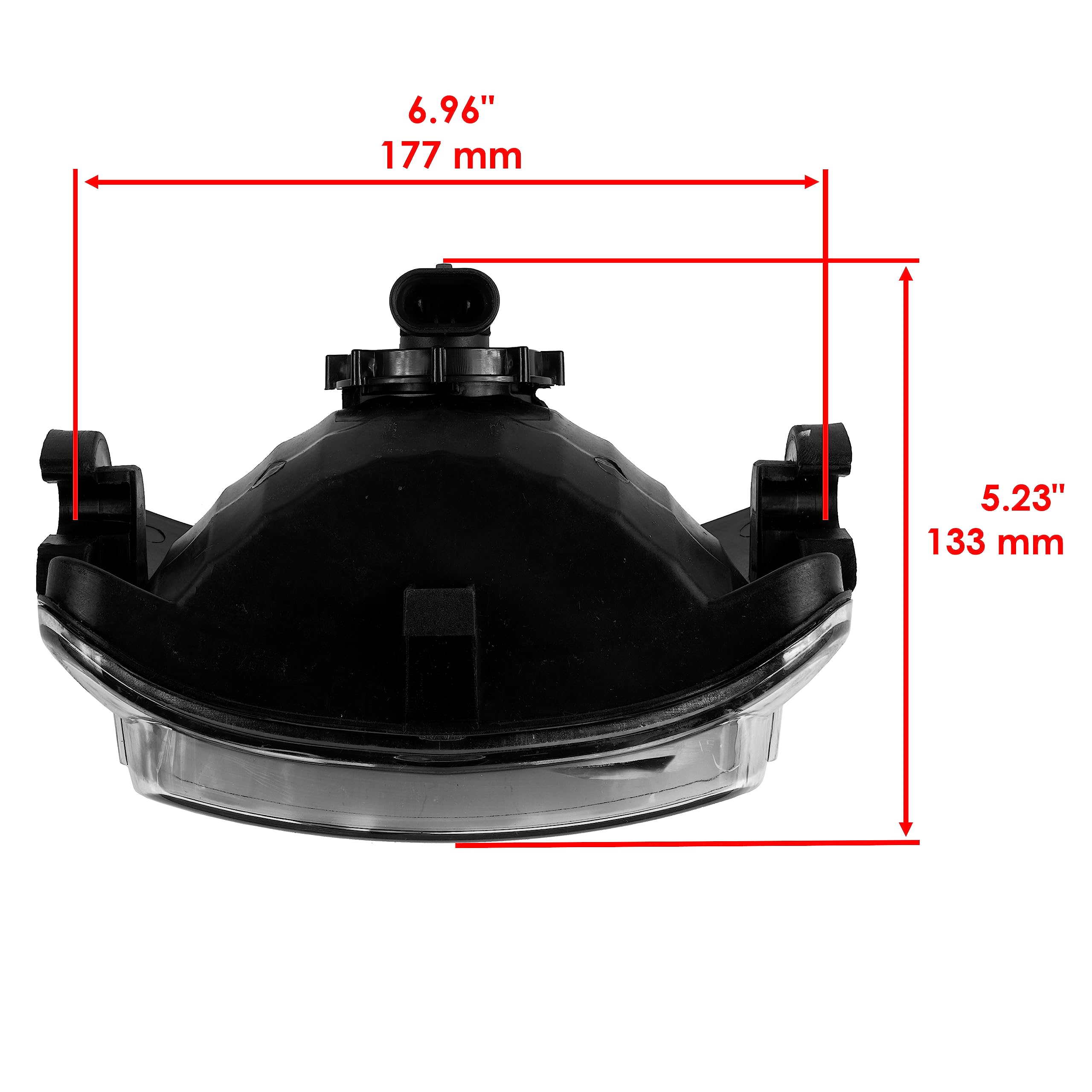 Caltric Headlight Assembly With Bulb Compatible With Honda Trx500Fga Foreman Rubicon 500 4X4 2005 2006 2007 2008