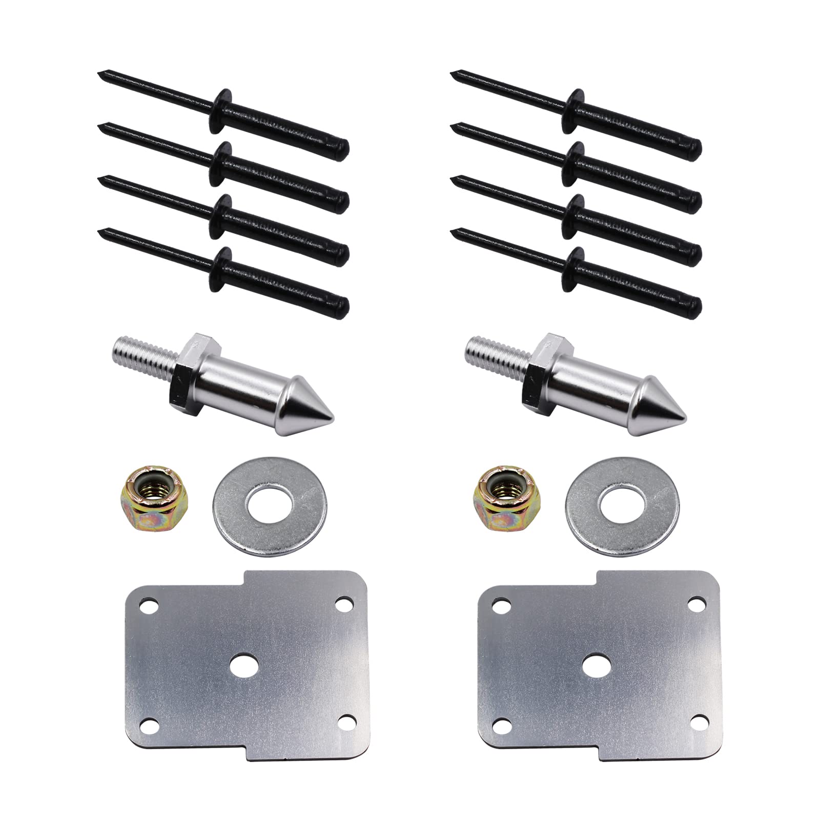 Pair(2) ATV Seat Peg Post Repair Kit #2204383 Compatible With 2008-2016 Polaris Ranger 700 800 XP Outlaw 110 4x4