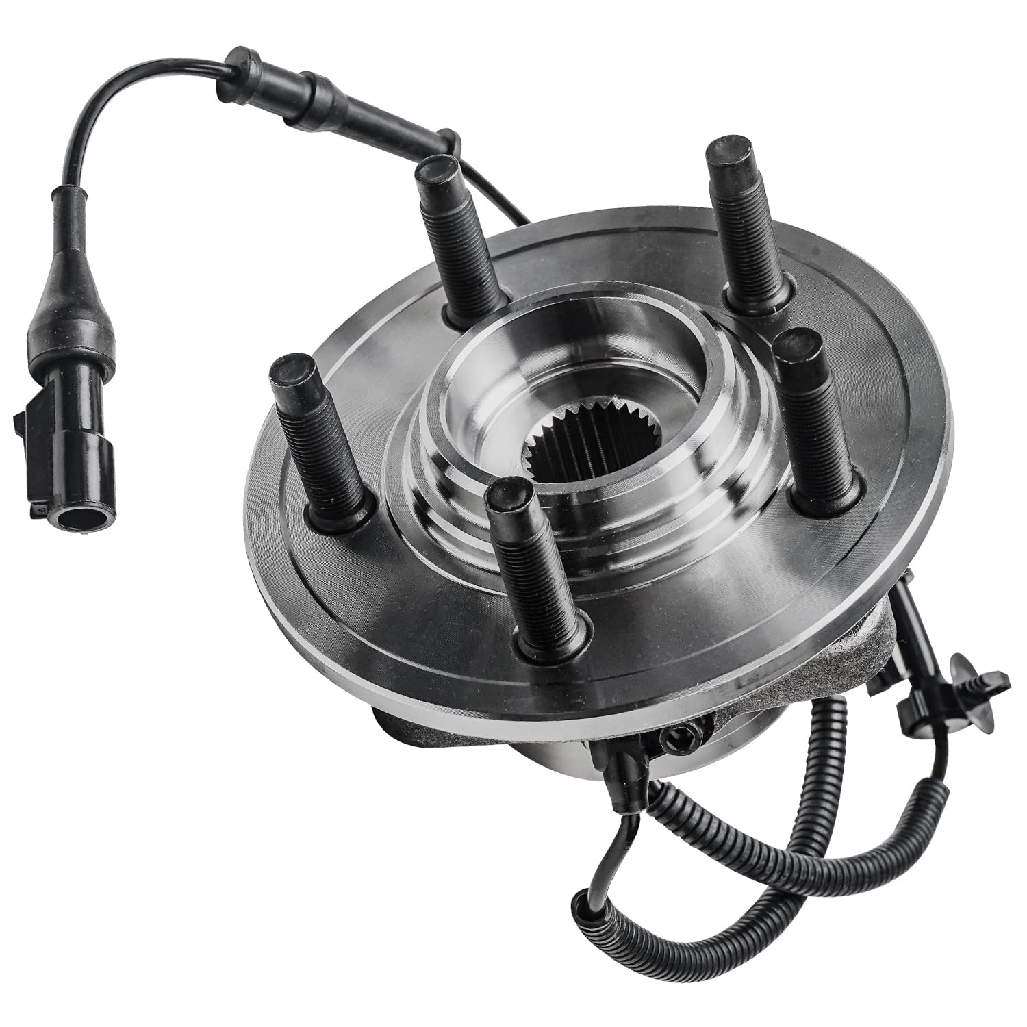 Detroit Axle - Front Wheel Bearing Hub For Ford Explorer Mercury Mountaineer 2006-2010, Replacement 2007 2008 2009 Explorer Moun