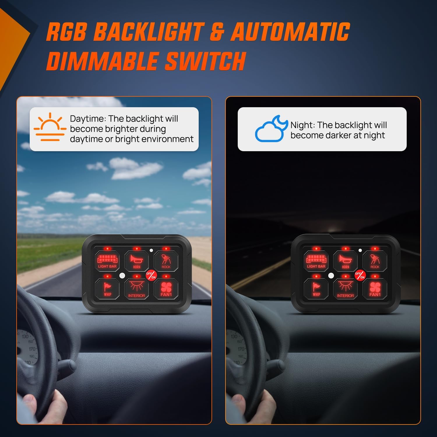Nilight 6 Gang Switch Panel 12V 24V Universal Circuit Control Relay System With Rgb Backlight App Control Fuse Wiring Harness Au
