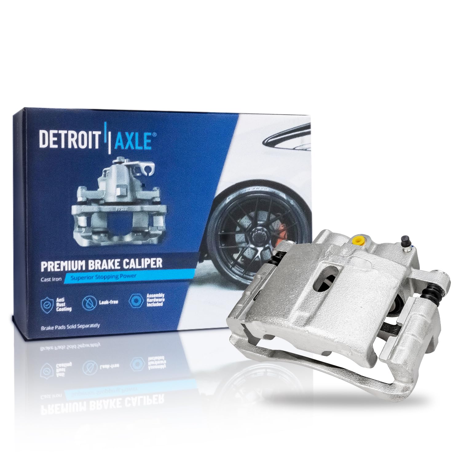 Detroit Axle - Rear Left Brake Caliper for GMC Chevy Silverado Sierra Suburban Yukon XL 1500 Tahoe Escalade Astro Safari DeVille