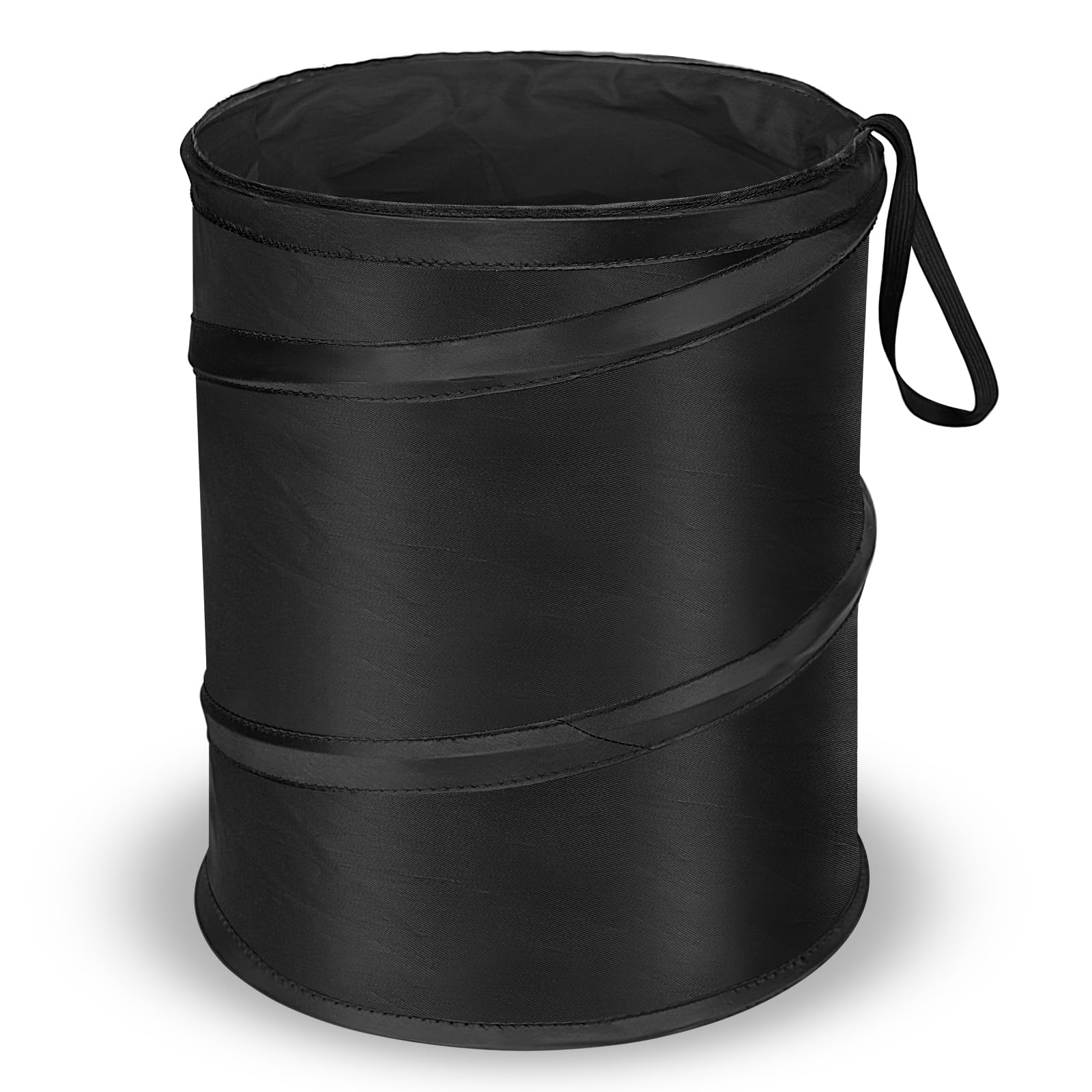 Kincown Car Trash Can, Large-Sized Pop-Up Car Trash Bin, Collapsible Car Garbage Can, Car Trash Bag With Elastic Band Hanging, D