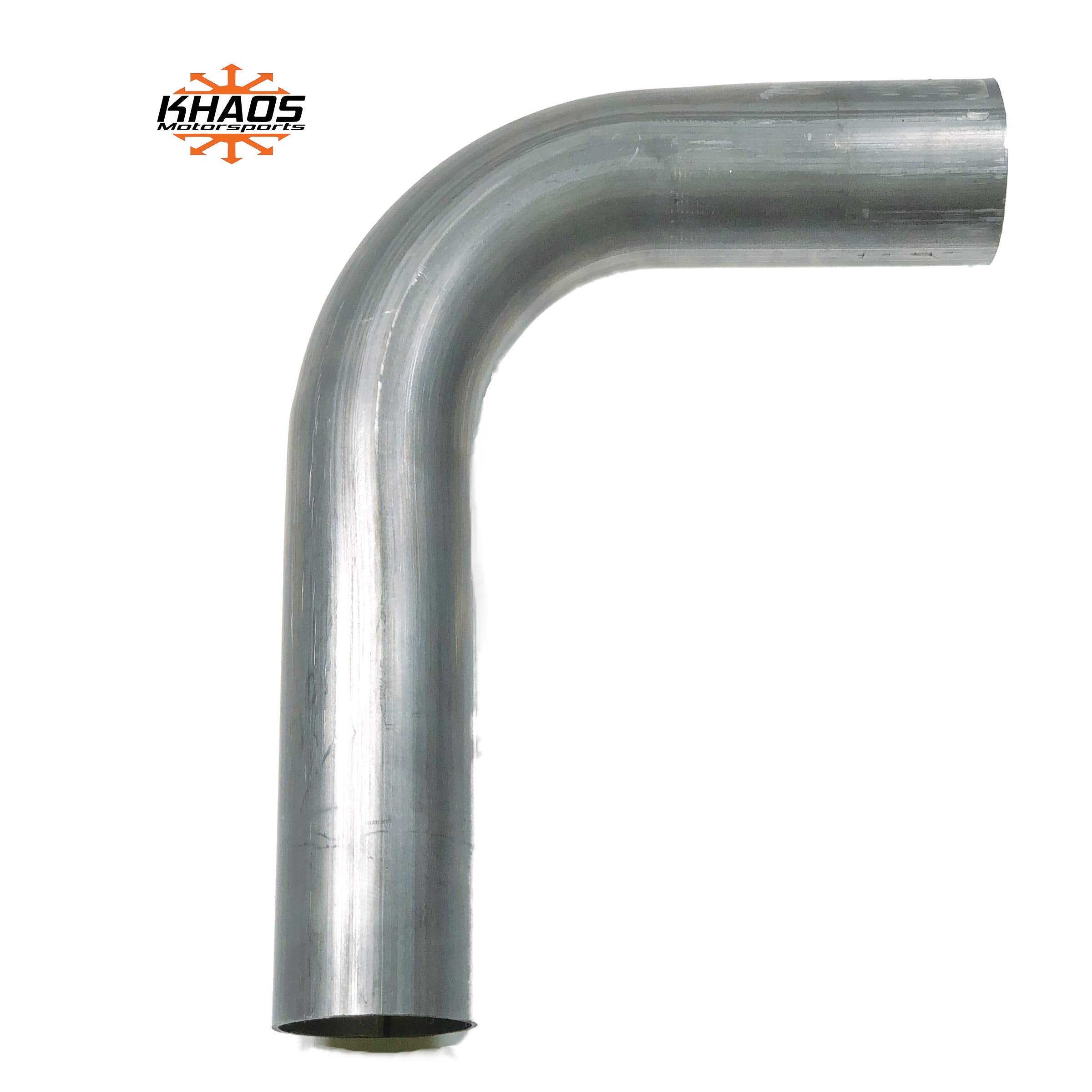 2 1/4'' 2.25'' 90 Degree Exhaust Mandrel Bend Aluminized Steel Khaos Motorsports