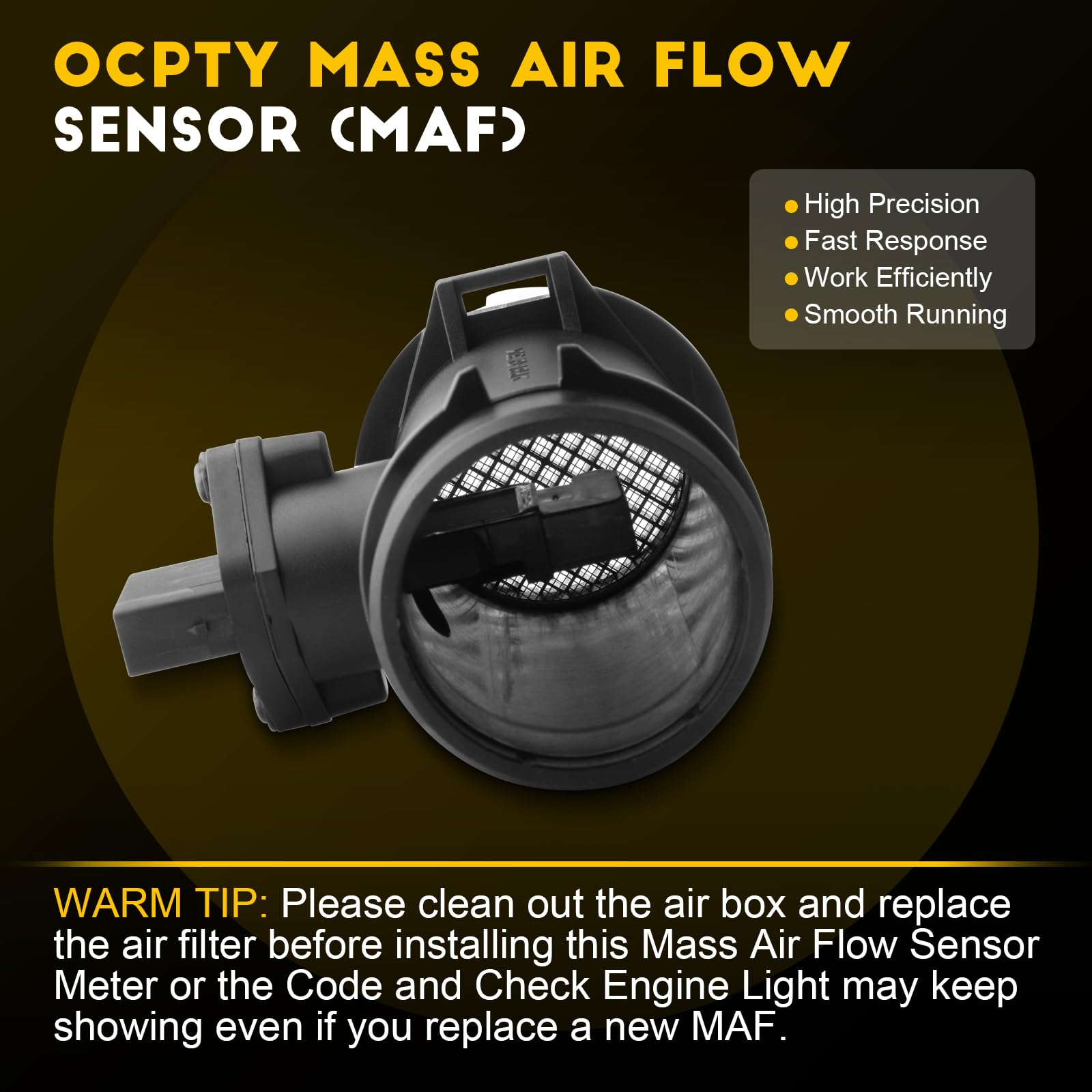OCPTY Mass Air Flow Sensor 280217114 Meter FITS for 1997 for Mercedes-Benz C230 2.2L,1997-2000 for Mercedes-Benz C230 2.3L,1998-