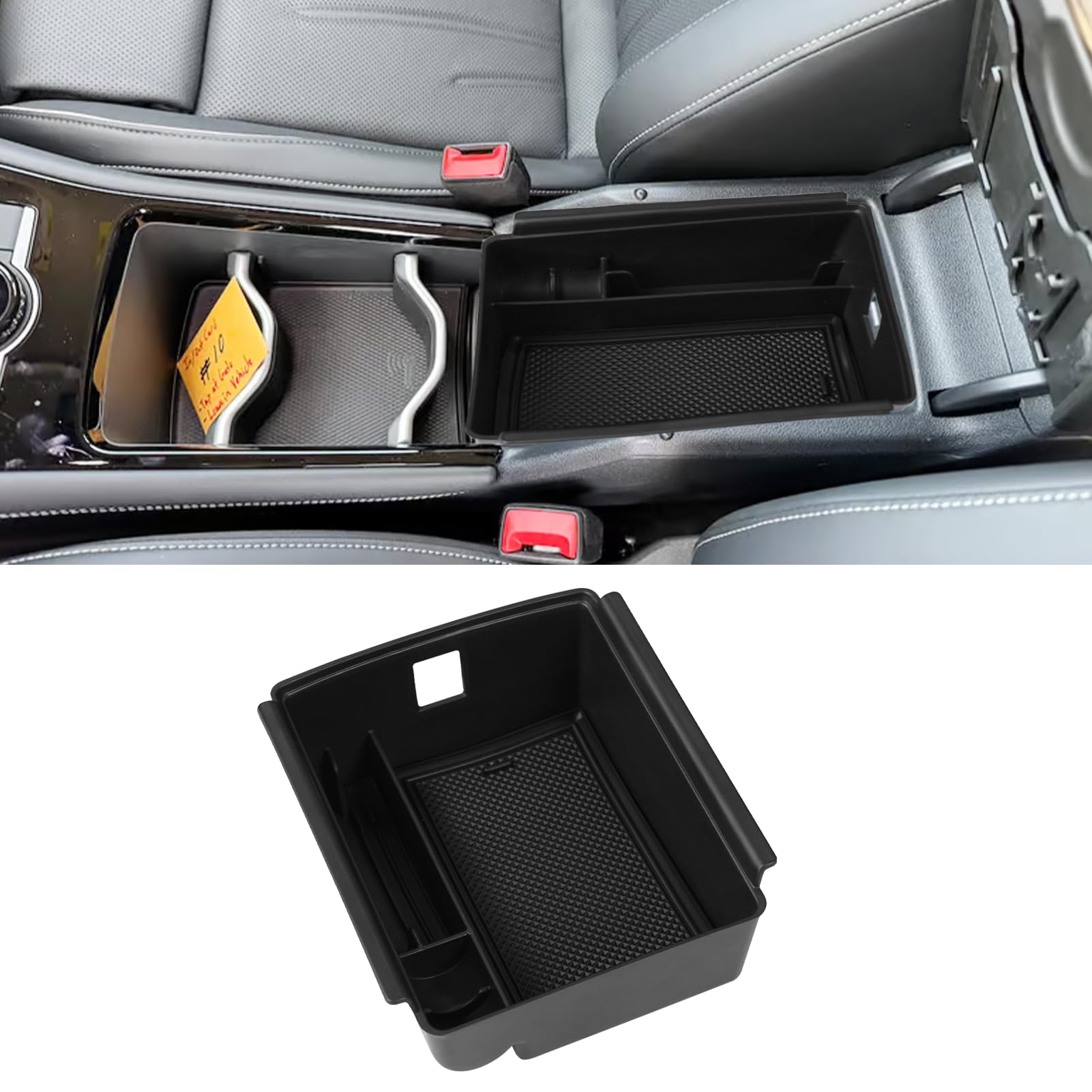 Ttcr-Ii Compatible With 2025 Volkswagen Tiguan Center Console Organizer, For 2025 Vw Tiguan Console Organizer Tray Secondary Sto