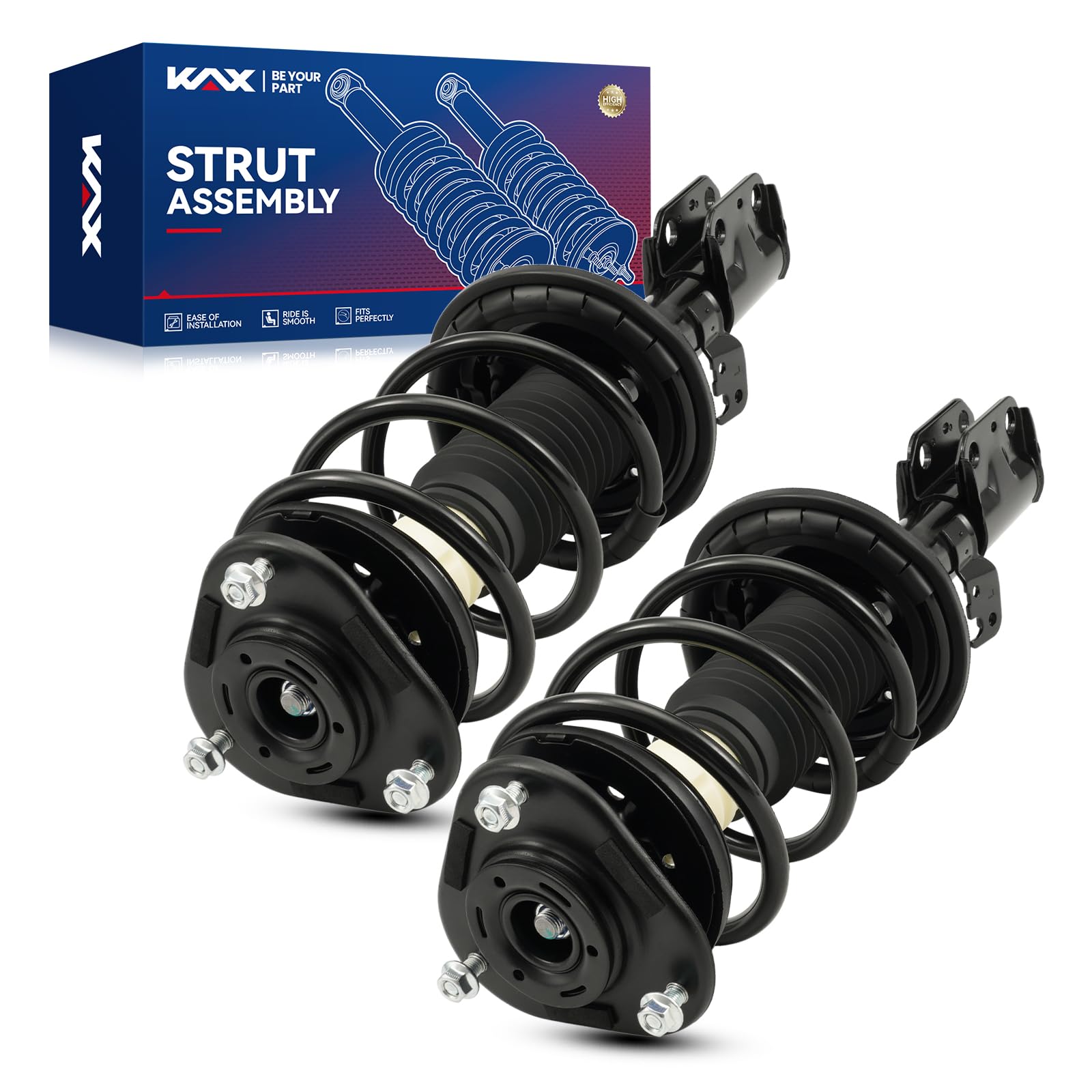 KAX Front Quick Struts for tC 2005 2006 2007 2008 2009 2010 Front Shocks Complete Struts Assembly with Coil Spring Set of 2, Rep