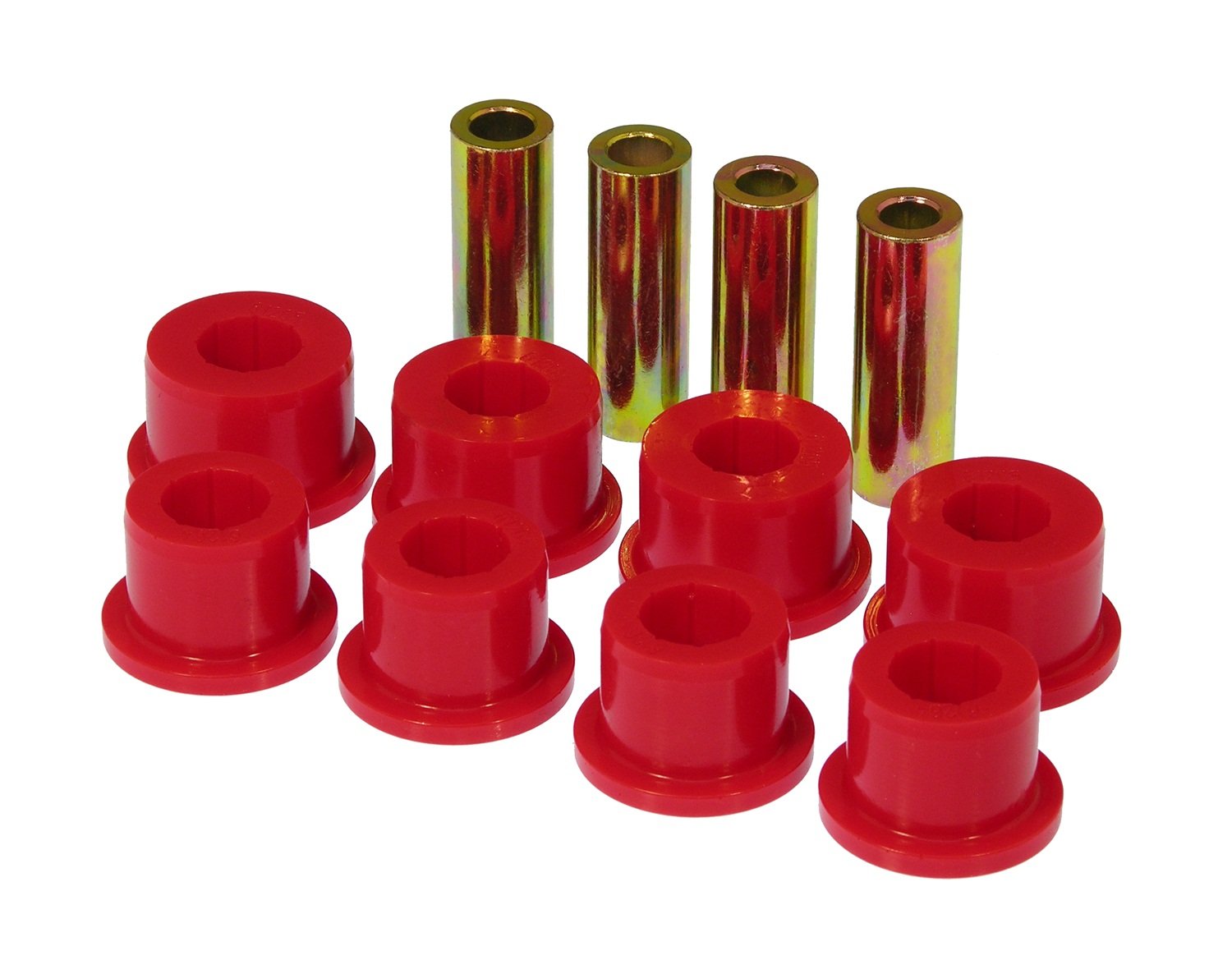 Prothane Leaf Spring Bushing Kit, Front, Polyurethane/Steel, Red/Zinc Oxide, GM Fullsize Truck/Van 1999-2009