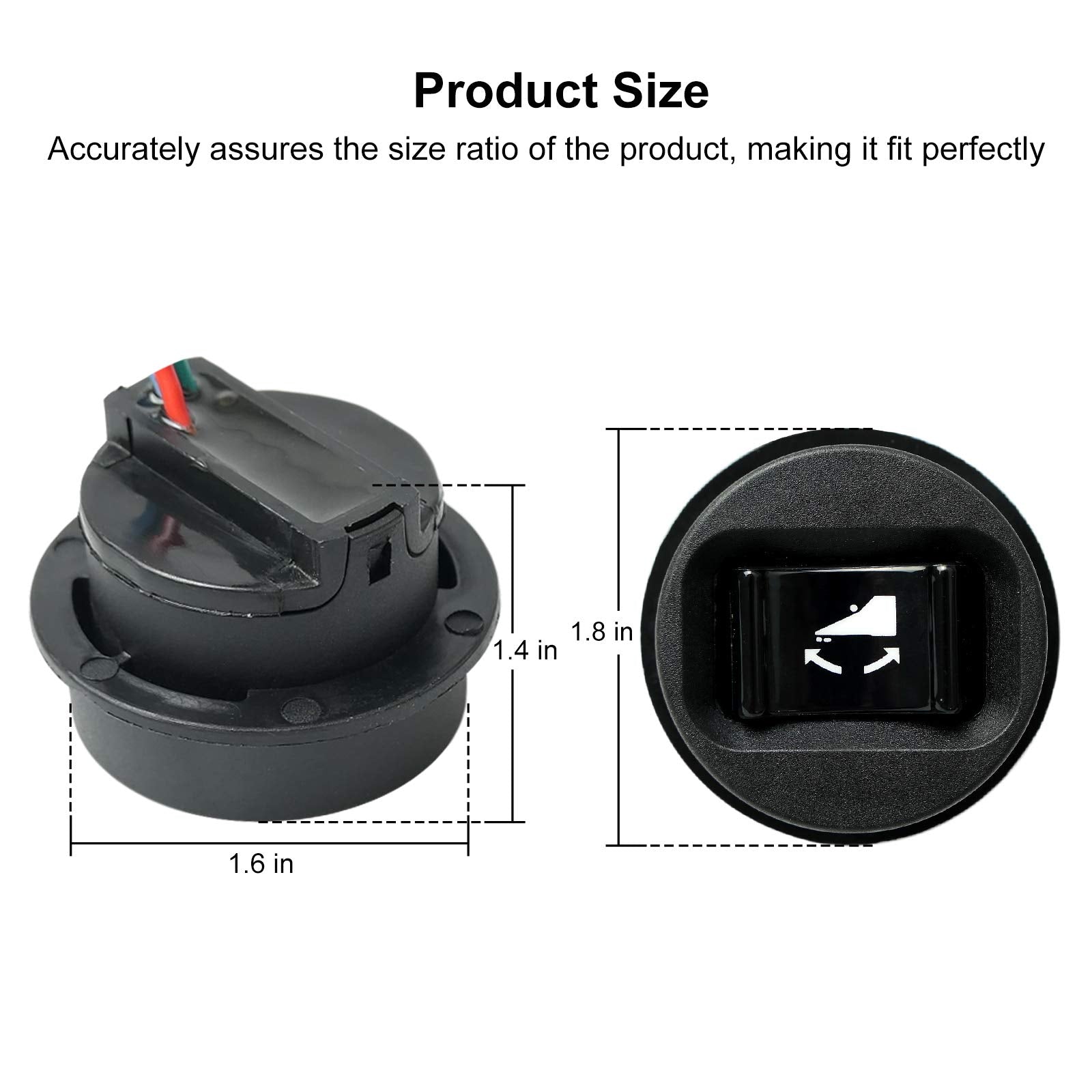 Trim and Tilt Switch Assembly Fit for Yamaha Models 2 Strokes 115 130 150 175 200 225 1990-2005 Replace Original Equipment 6R3-8