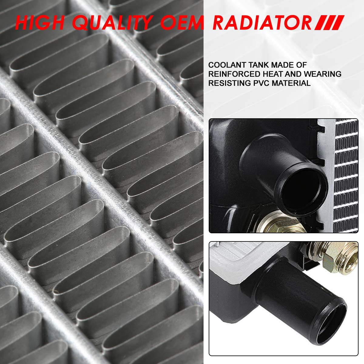 Auto Dynasty Radiator Compatible With 04-16 Chevy Express Gmc Savana 2500 3500 4500 4.8L 6.0L At, Dpi 2791 Factory Style 1-Row C