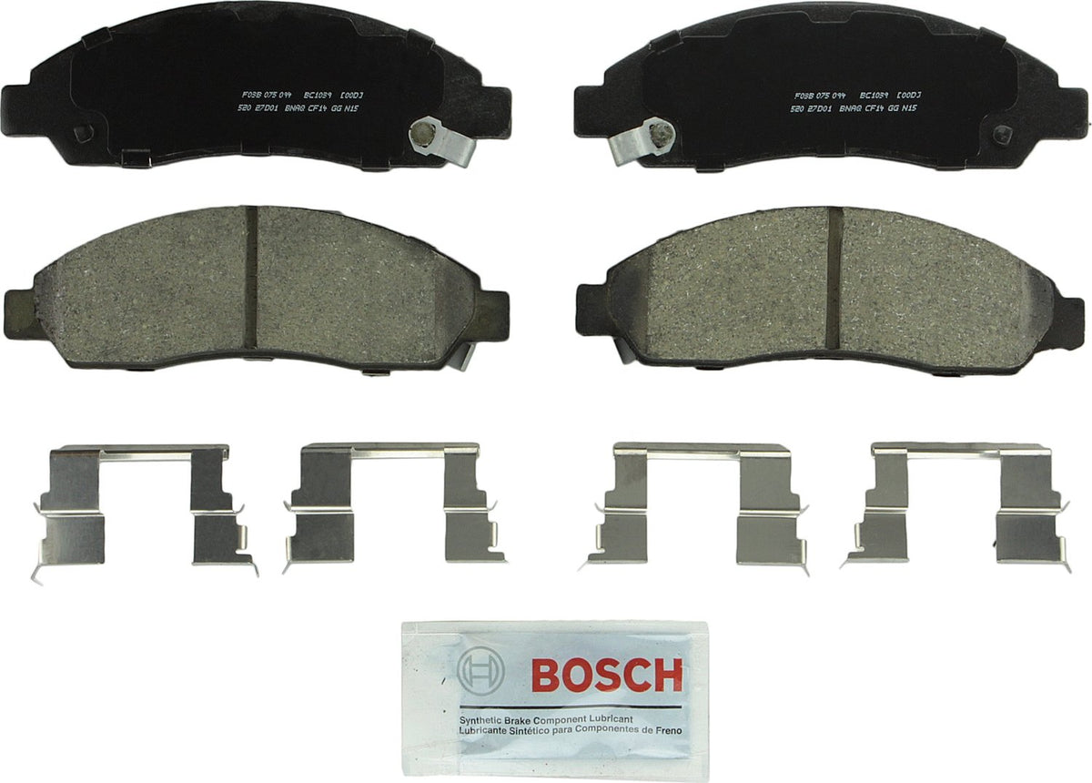 BOSCH BC1039 QuietCast Premium Ceramic Disc Brake Pad Set - Compatible with Select Chevrolet Colorado; GMC Canyon; Isuzu i-280, 