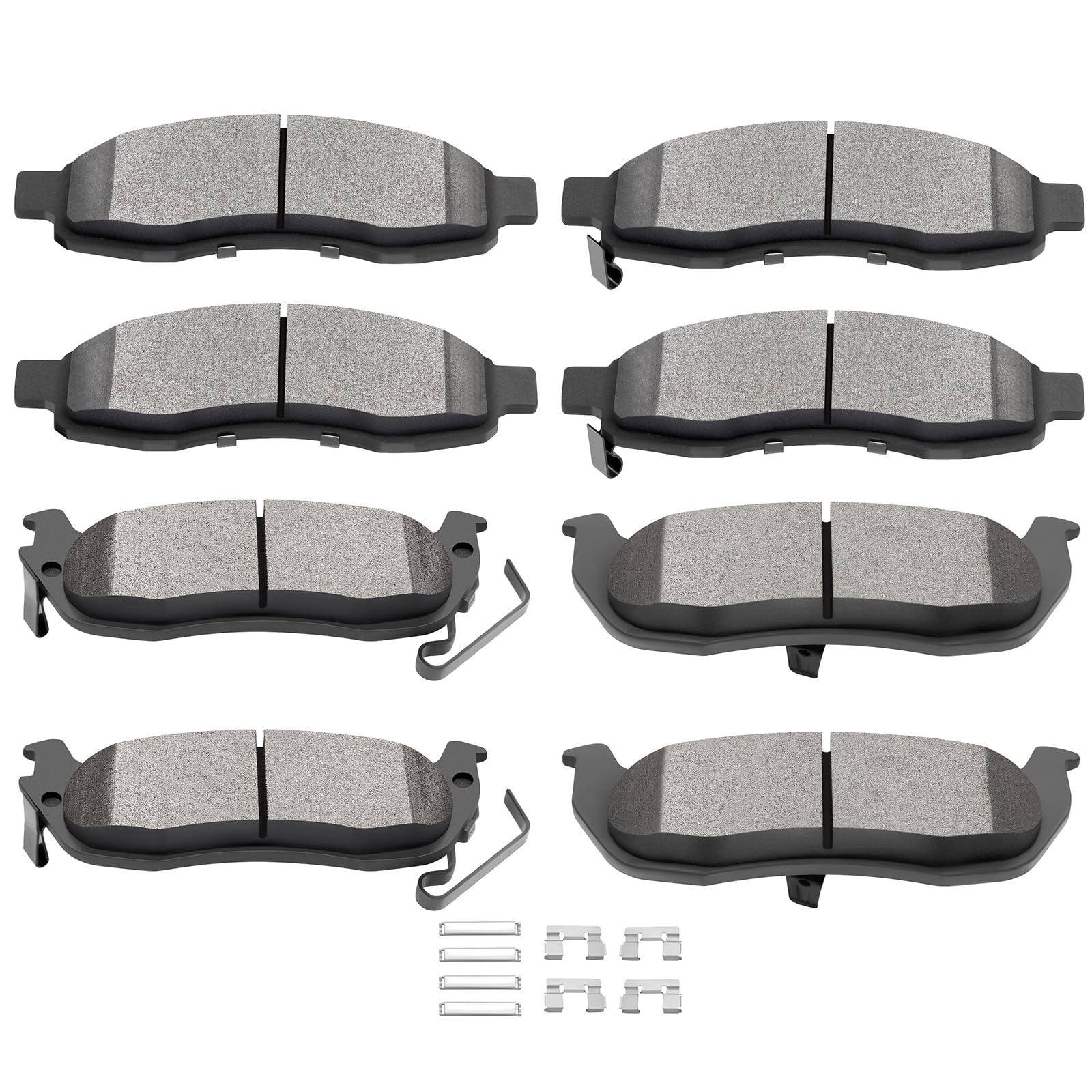 Scitoo Ceramic Brake Pads Front Rear Set Fit 2004-2005 For Infiniti Qx56,2005-2006 For Nissan Armada,2004-2007 For Nissan Titan