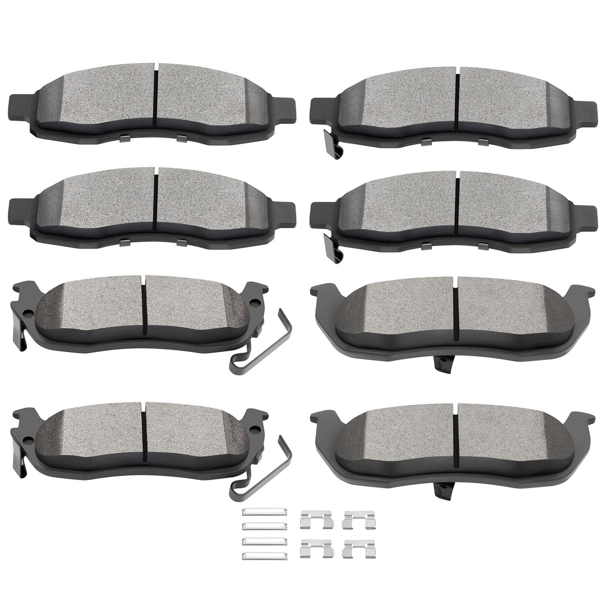 Scitoo Ceramic Brake Pads Front Rear Set Fit 2004-2005 For Infiniti Qx56,2005-2006 For Nissan Armada,2004-2007 For Nissan Titan