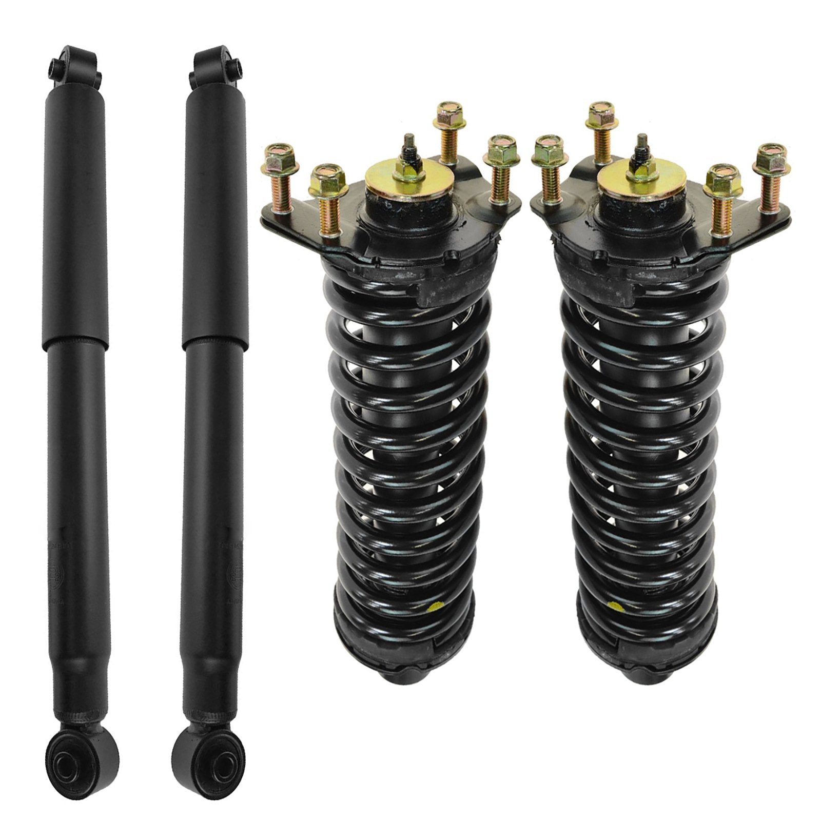 Trq Front And Rear Complete Strut Assembly & Shock Absorber Kit Shock & Spring Strut Assembly Compatible With 2007-2011 Dodge Ni