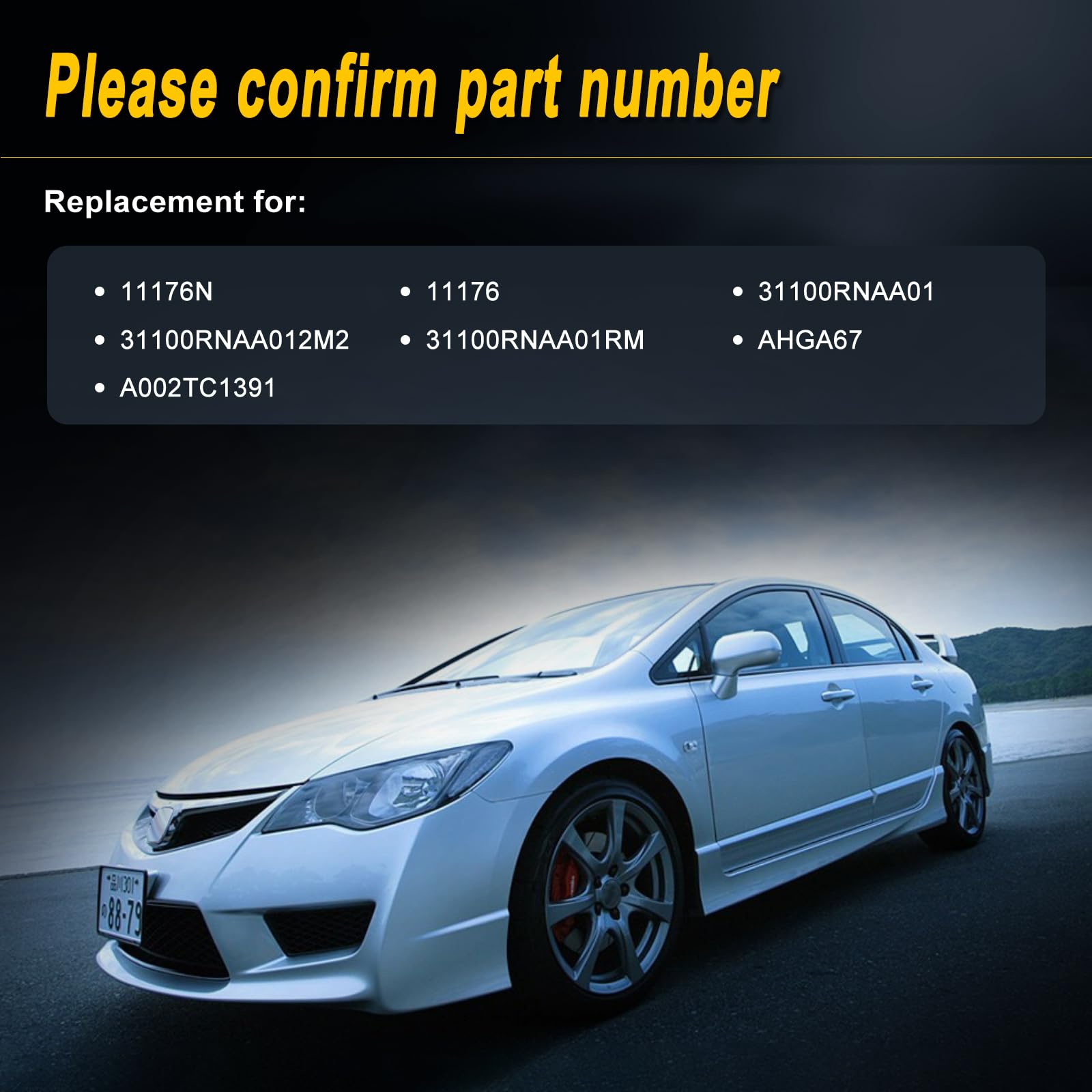 L-Sijin-L Alternator Compatible With Cr-V Crv 2015-2019, Tlx 2015-2020, Ilx 2016-2022, 2.4L L4, Alternator Replace For 104211-34