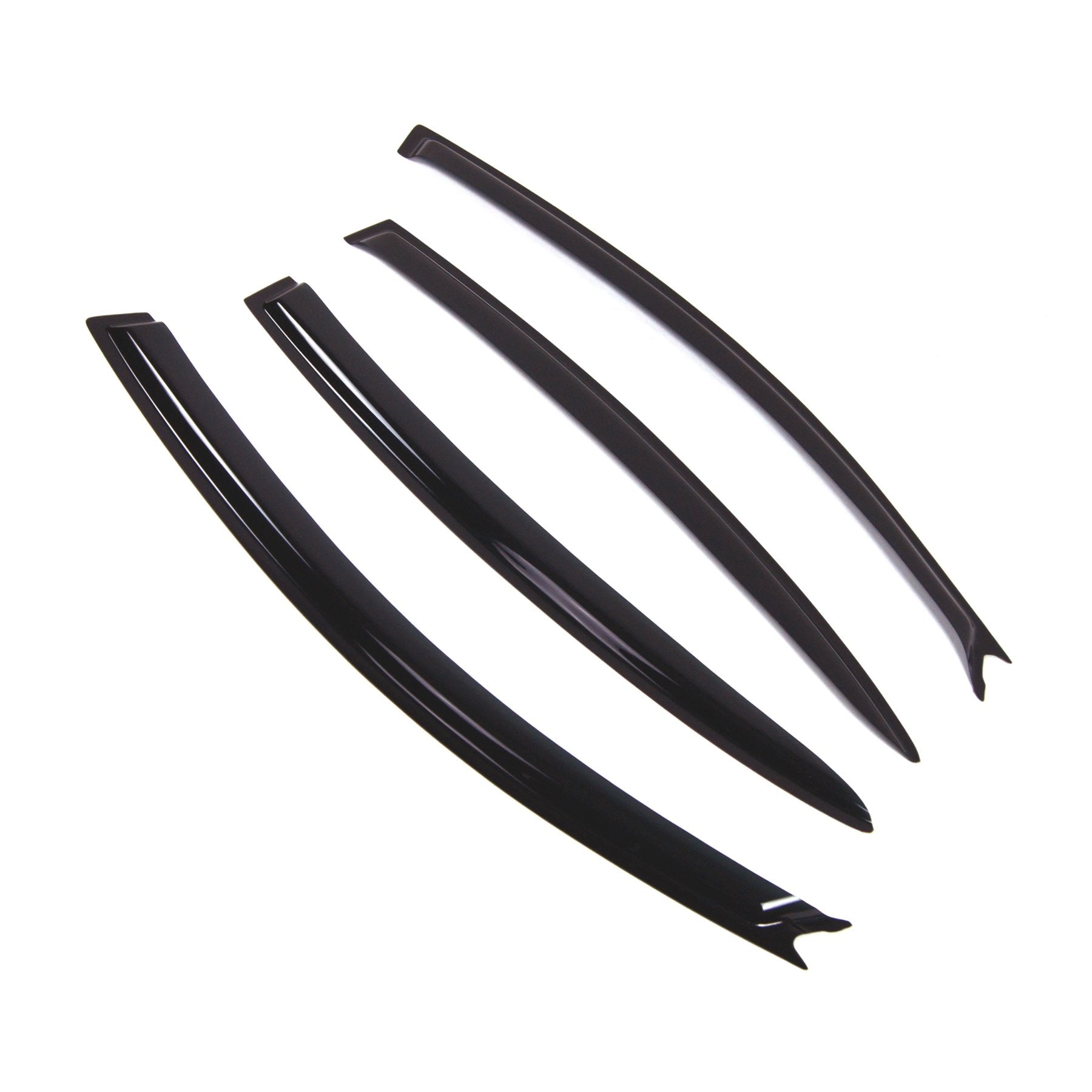 Tuningpros Outside Mount Window Vent Visors Rain Guards Compatible With Mazda Mazda3 Sedan 2004-2009 | Side Window Wind Deflecto