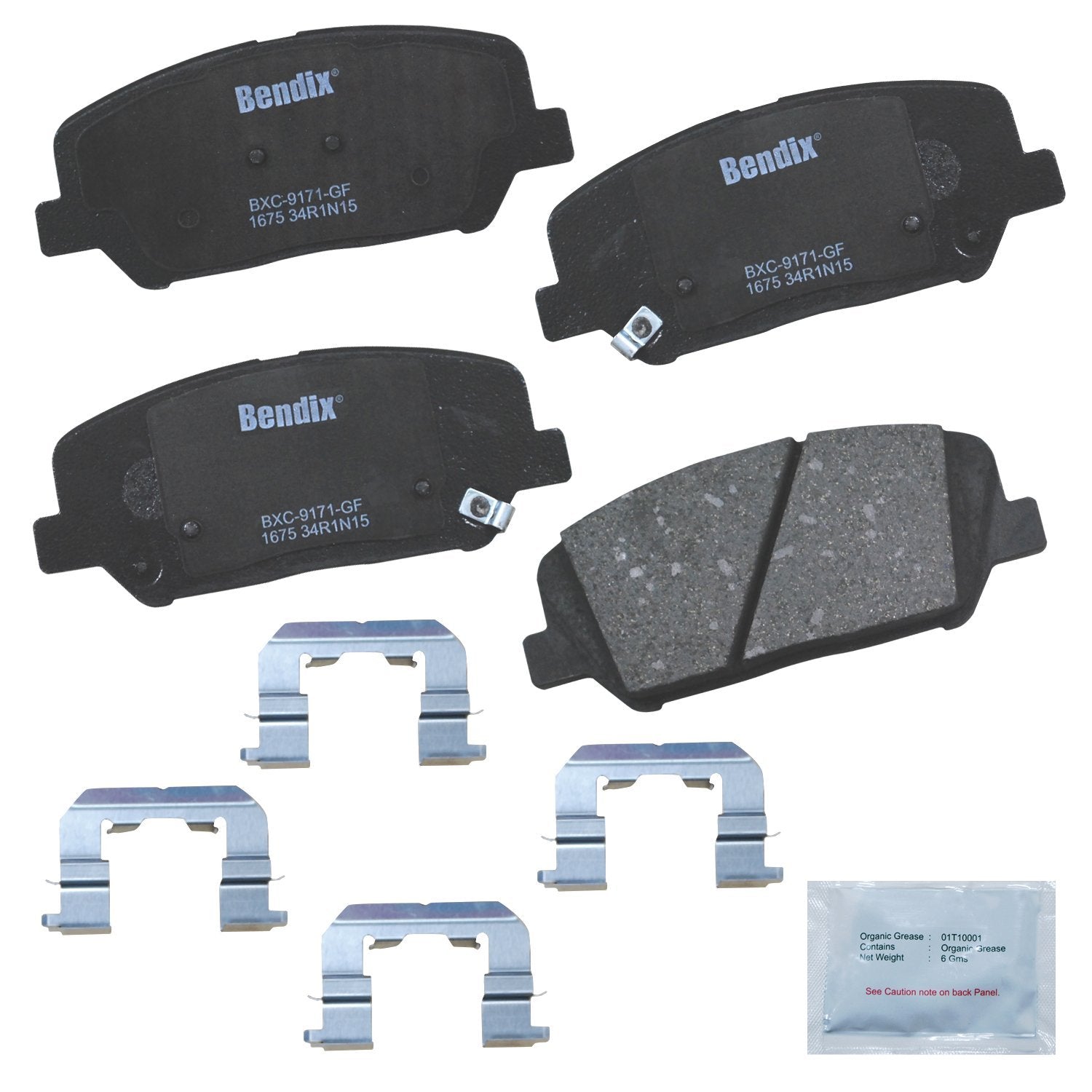 Bendix Priority1 Cfc1675 Ceramic Front Brake Pads For Hyundai Veloster 2015-2013