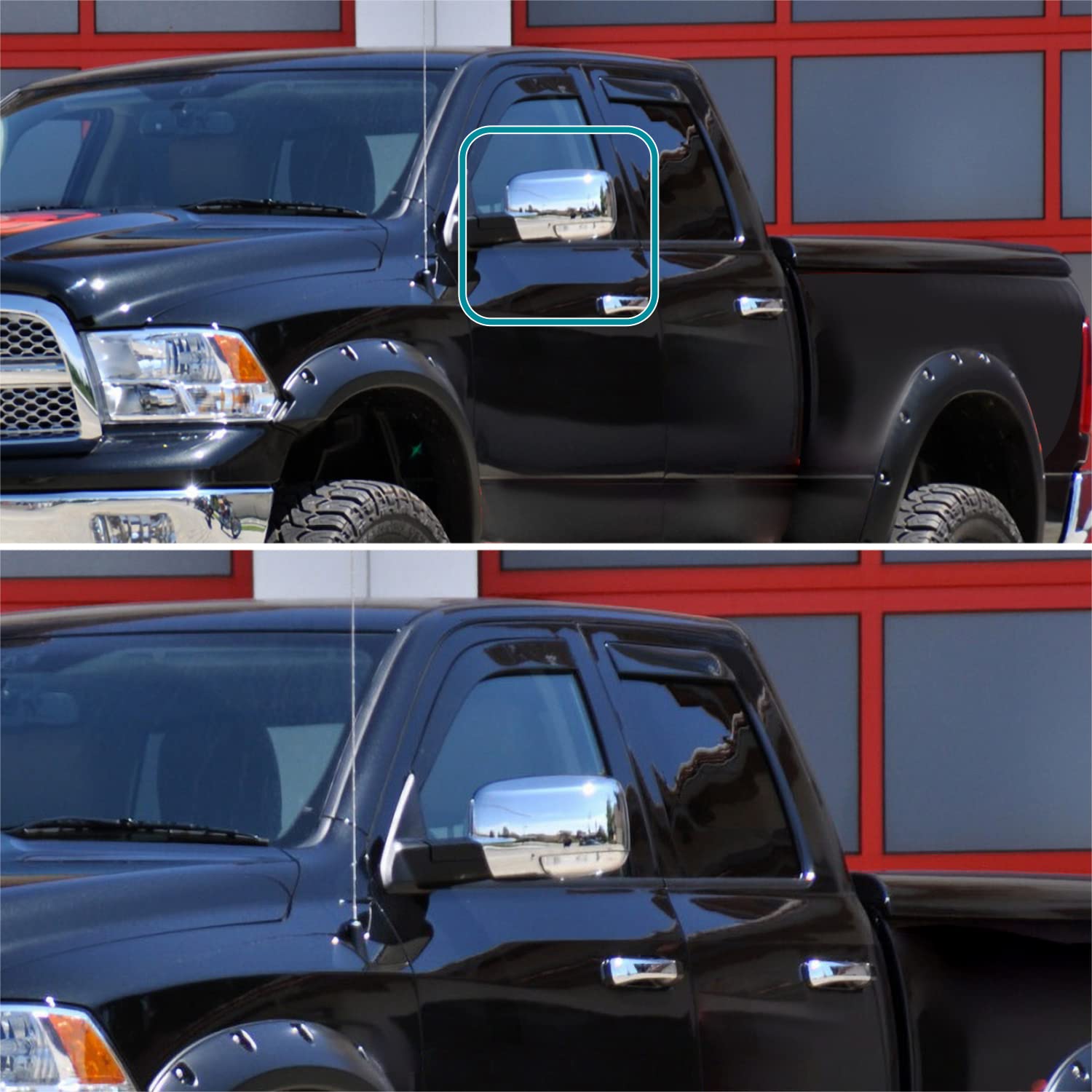 Spec-D Tuning Led Signal Power Heat Chrome Foldable Left Driver Side Mirror Compatible With 2009-2012 Dodge Ram 1500